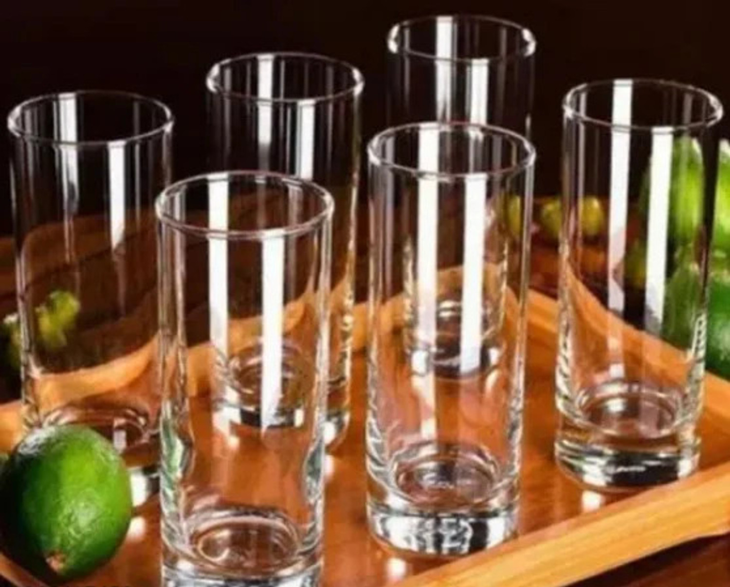 Image of shivv (Pack of 6) Water /Juice Glass 52 Glass Set Water /Juice Glass (250 ml, Glass, White)