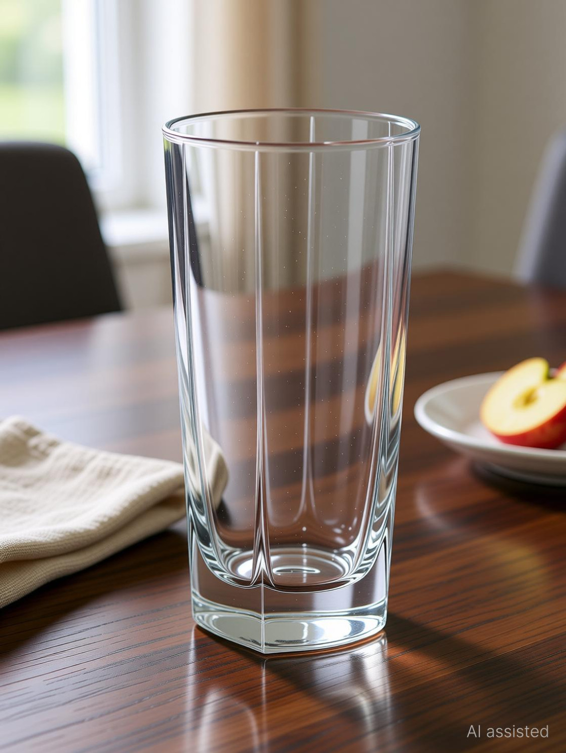 Image of Tap2kaart Glass Water /Juice Glass -1 Pieces, Clear, 250 ml Glass Set Water /Juice Glass