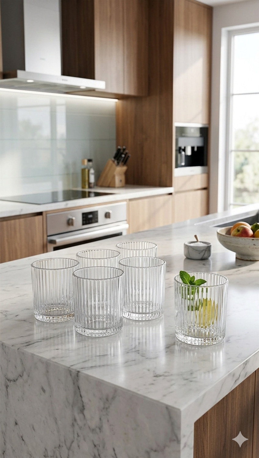 Image of Aradhya (Pack of 6) Galaxy - 01 Glass Water /Juice Glass