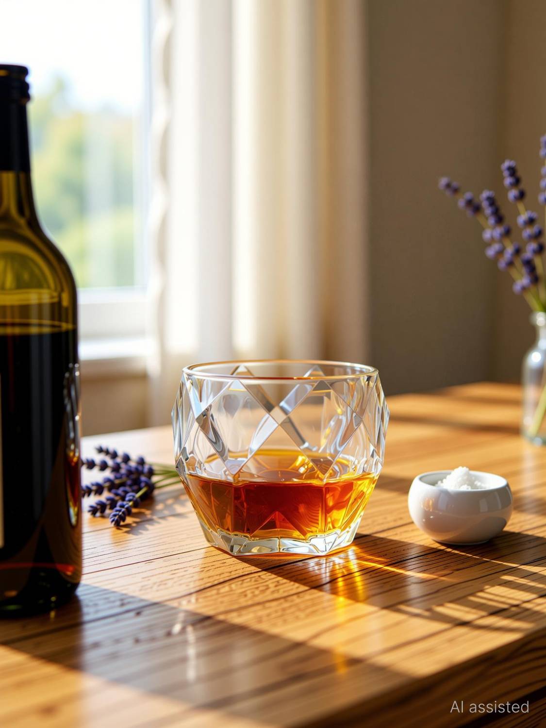 BABALIFINCH (Pack of 2) Diamond Checks Whiskey Glasses Drinking Bourbon Whisky Scotch Cocktails Glass Set Whisky Glass