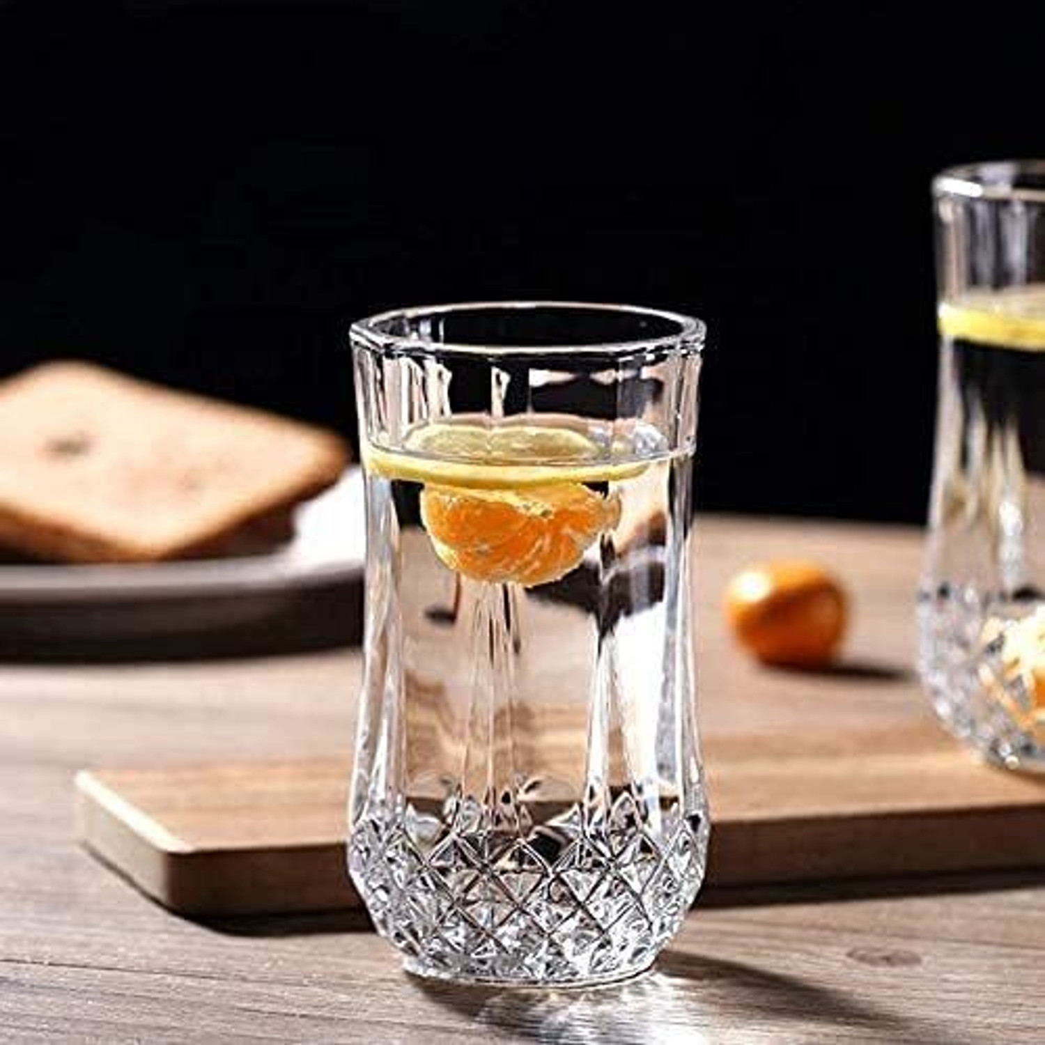 Image of Sanjeev Kapoor (Pack of 6) Diamond Glass Set Water /Juice Glass