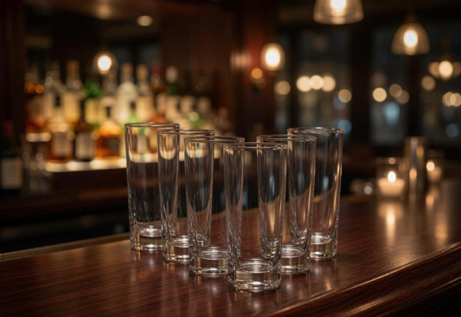Image of Tap2kaart (Pack of 6) Crystal Clear Glass Set of 6, 250ml Juice Water Whiskey Drinking Glasses Glass Set Water /Juice Glass