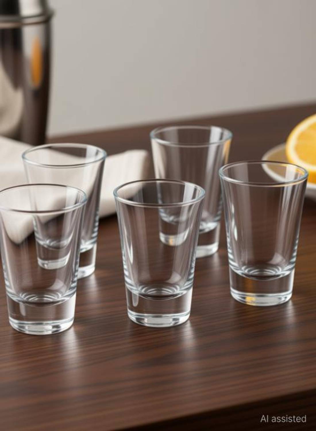 baluda (Pack of 6) Heavy Base Shot Glass Set Glass Set Wine Glass