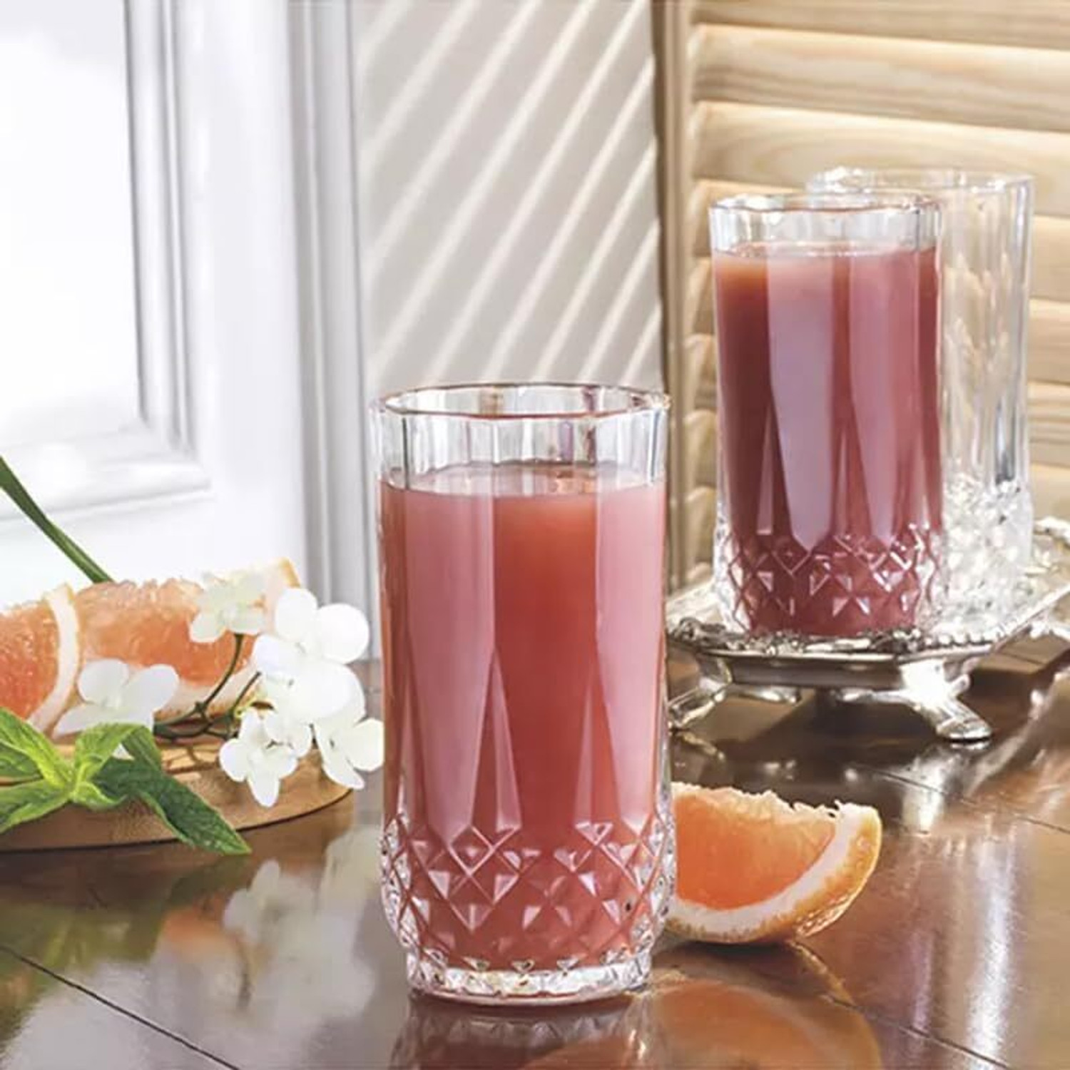 Image of Tap2kaart (Pack of 2) Glass Water /Juice Glass - 2 Pieces, Clear, 250 ml Glass Set Water /Juice Glass