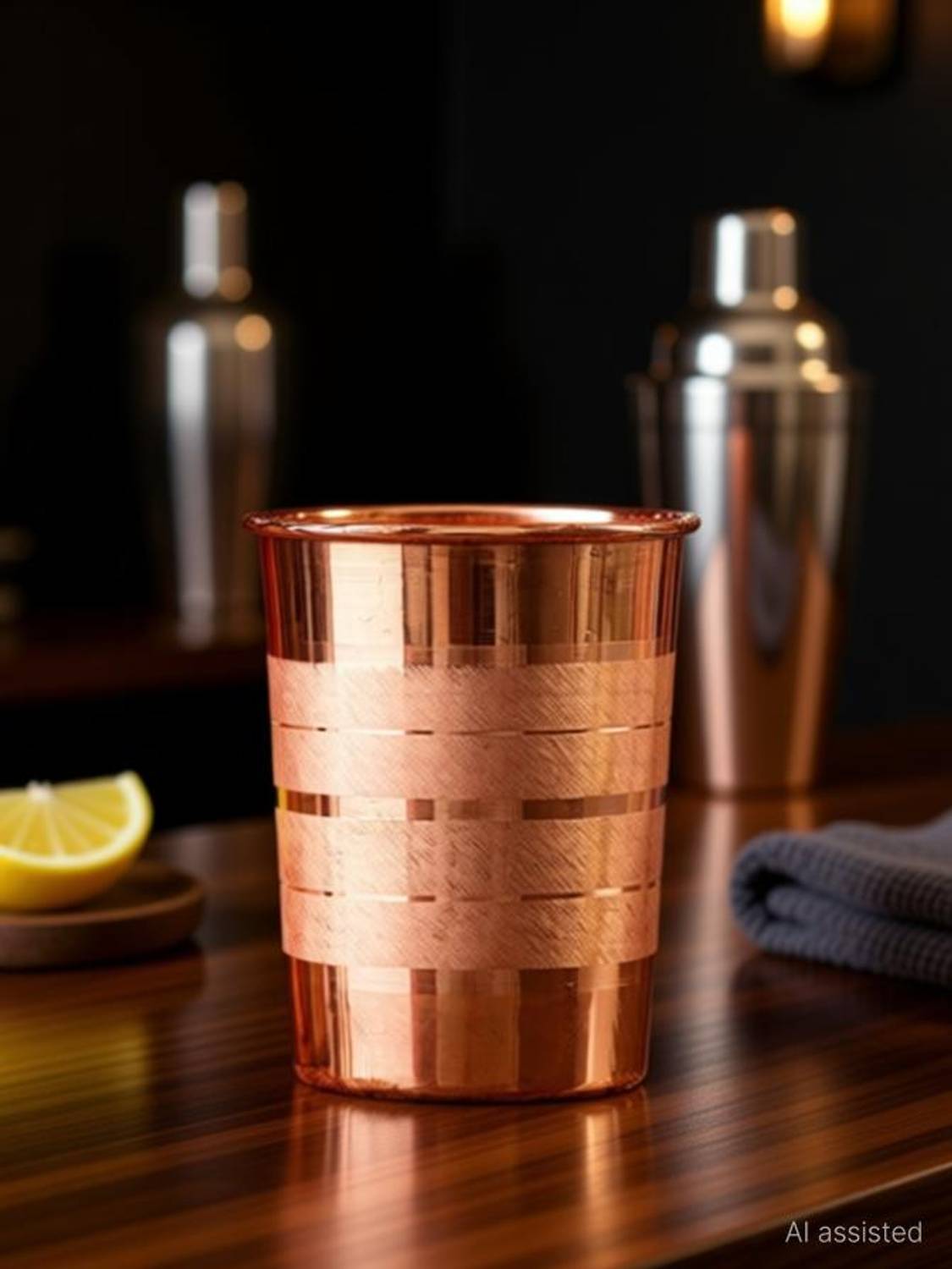 ADOKO COPPER-GLA-ST-03 Glass Water/Juice Glass