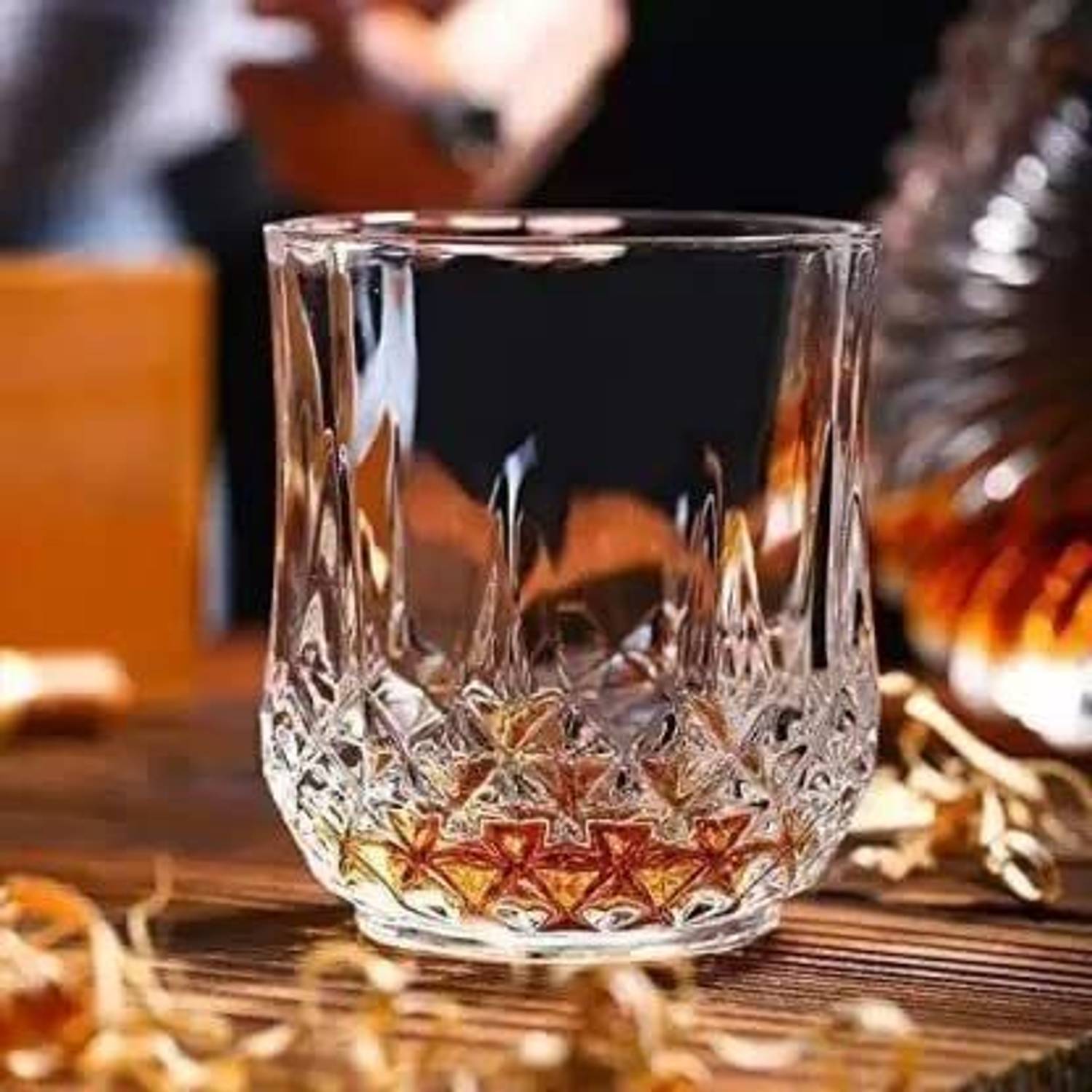 AGOYA (Pack of 6) Juice Glass Water Glass Set Crystal Glass Set Water/Juice Glass
