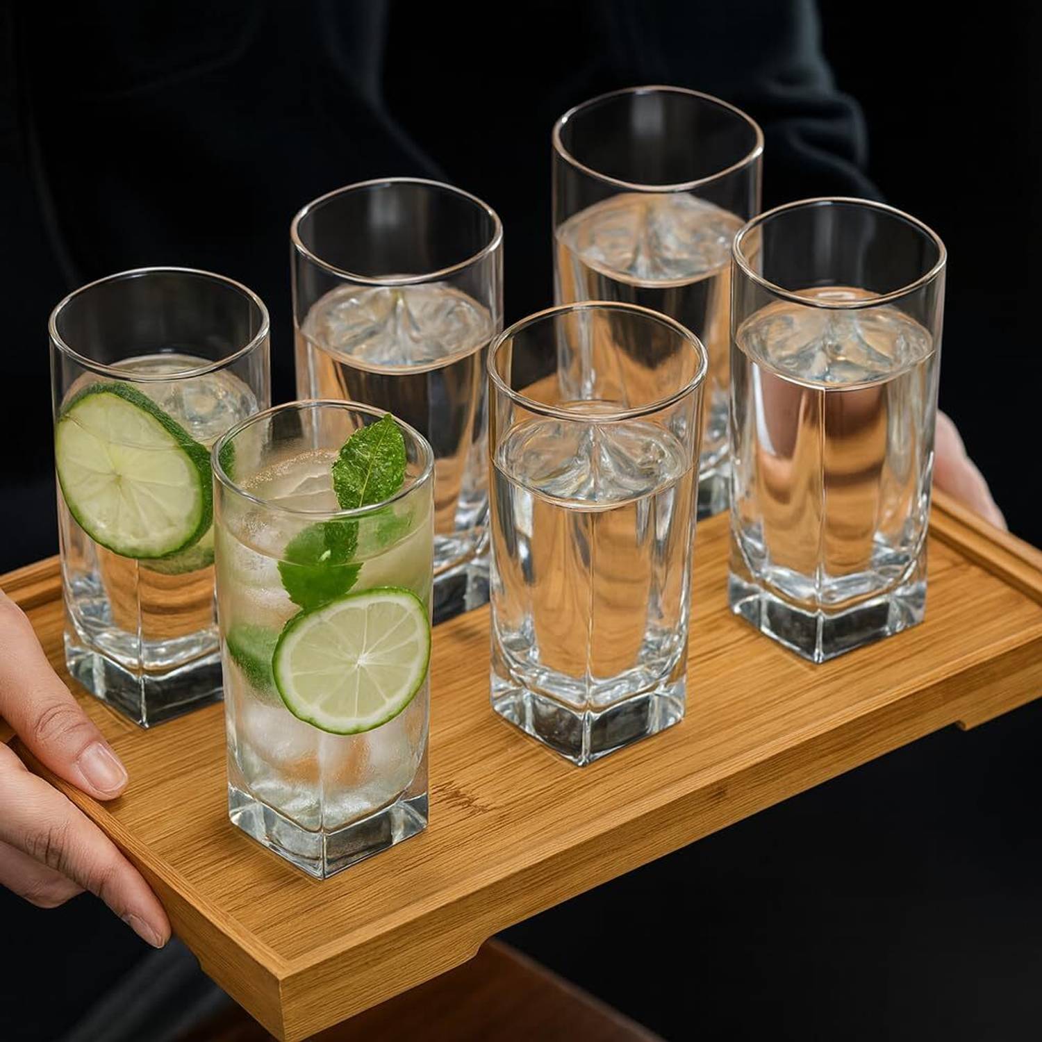 AJCART (Pack of 6) 22900 GLASS Glass Set Water/Juice Glass