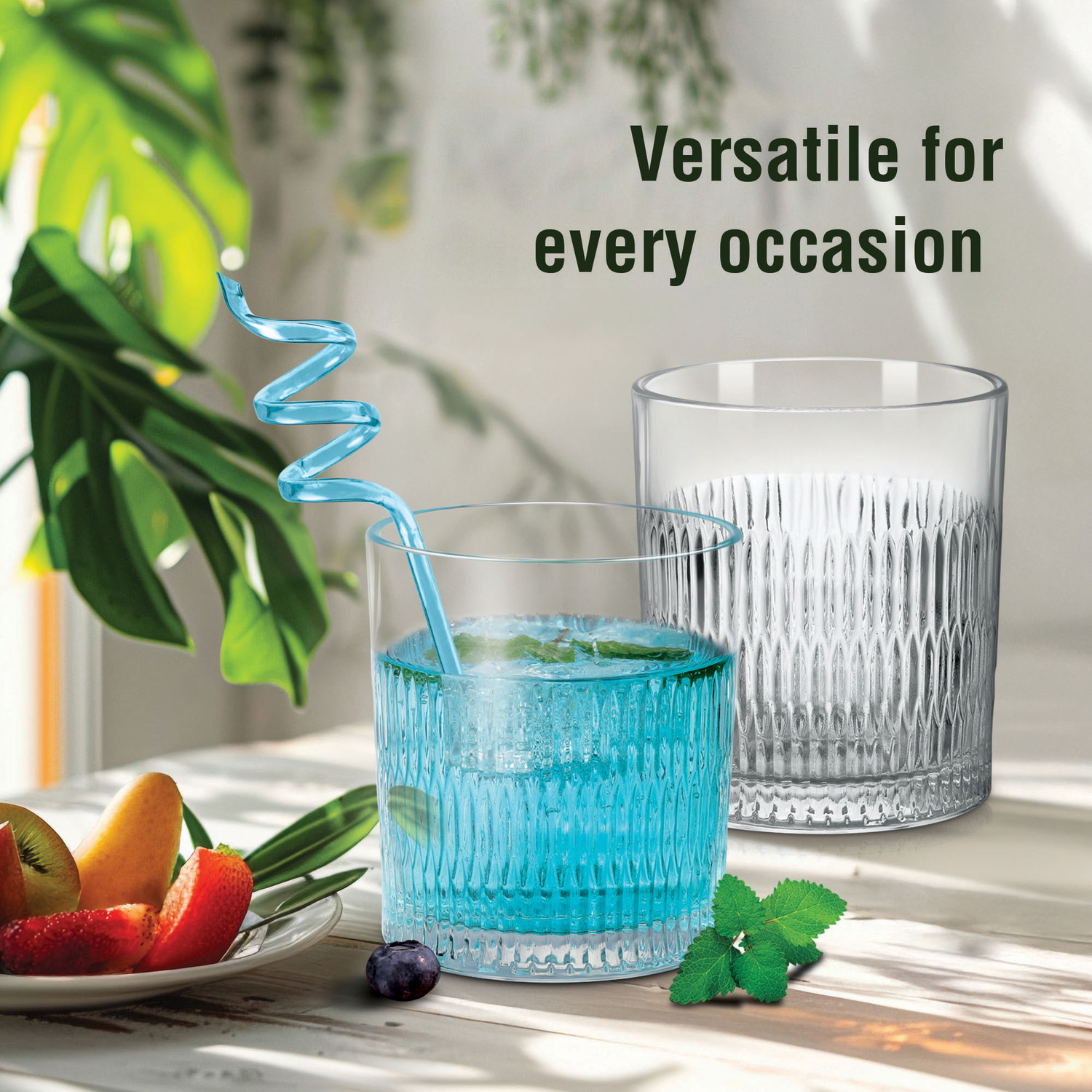 Image of TREO (Pack of 6) Elix Juice Tumbler I Glass Set Water /Juice Glass