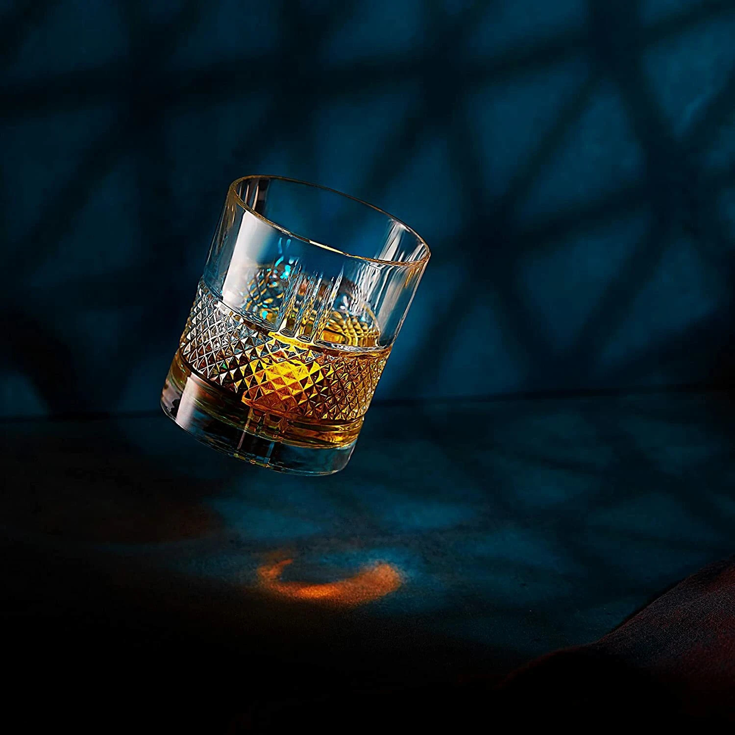 Image of okechuku ok Old Fashioned (1 pc.) Rocks Glass Perfect for Bourbon Scokch Cocktail Glass Whisky Glass (300 ml, Glass, Clear)