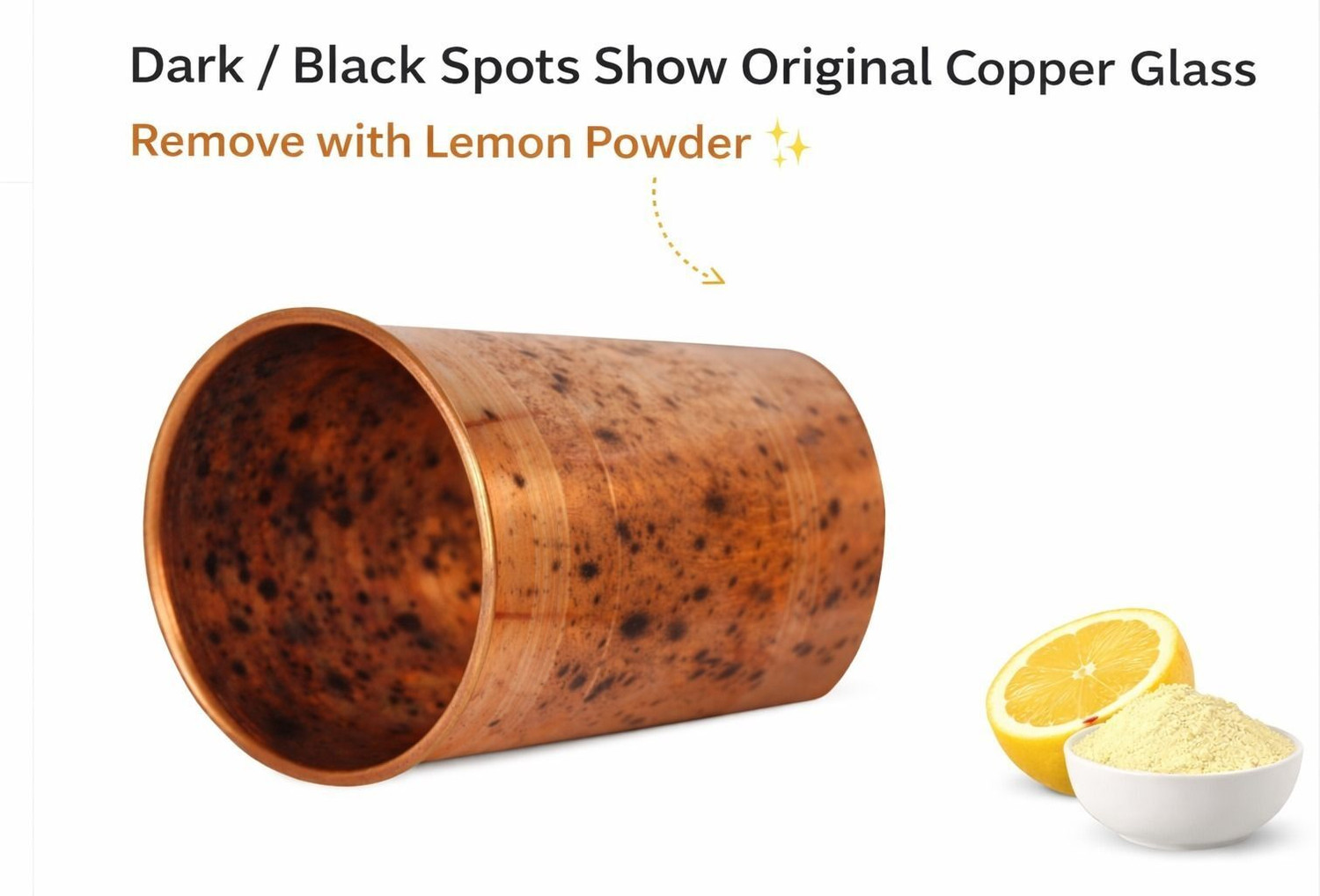 Image of RNova Craft 100 %Pure Copper Glass for Drinking Water | Ayurvedic Tamra Jal Tumbler Glass Water /Juice Glass