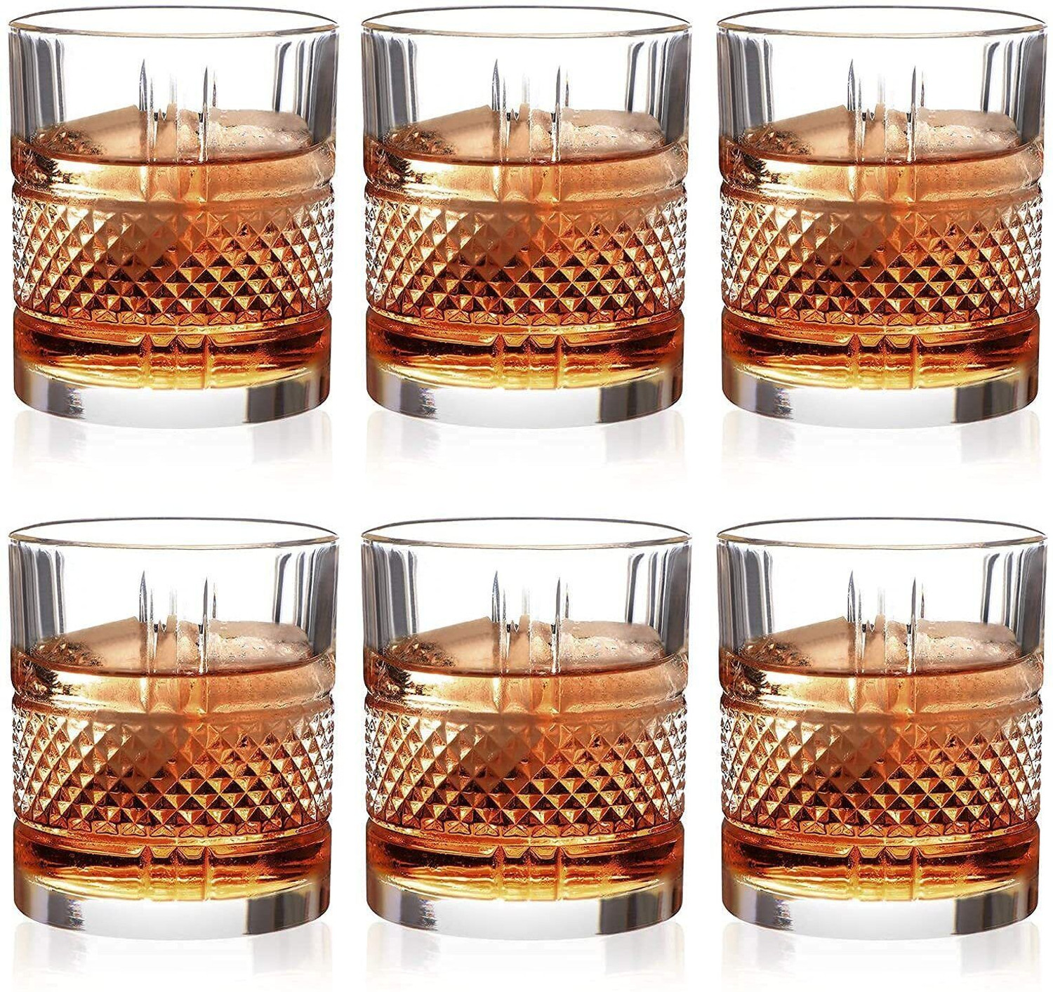 Image of okechuku (Pack of 6) New1 grwearshb-crystal-belt-whisky-2pcs- okechuku pack of 6 Glass Whisky Glass