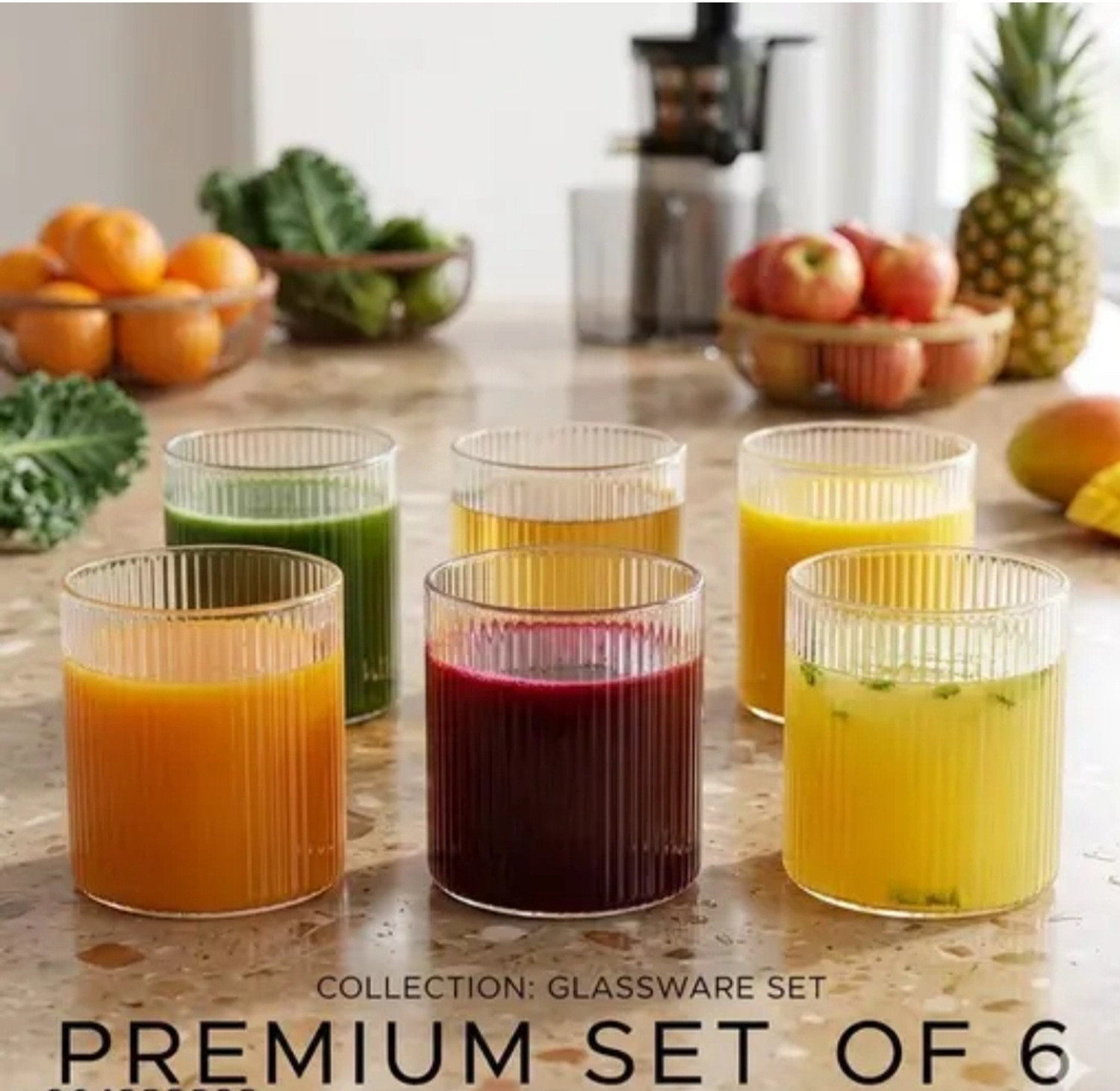 Image of Aradhya (Pack of 6) Galaxy - 01 Glass Water /Juice Glass