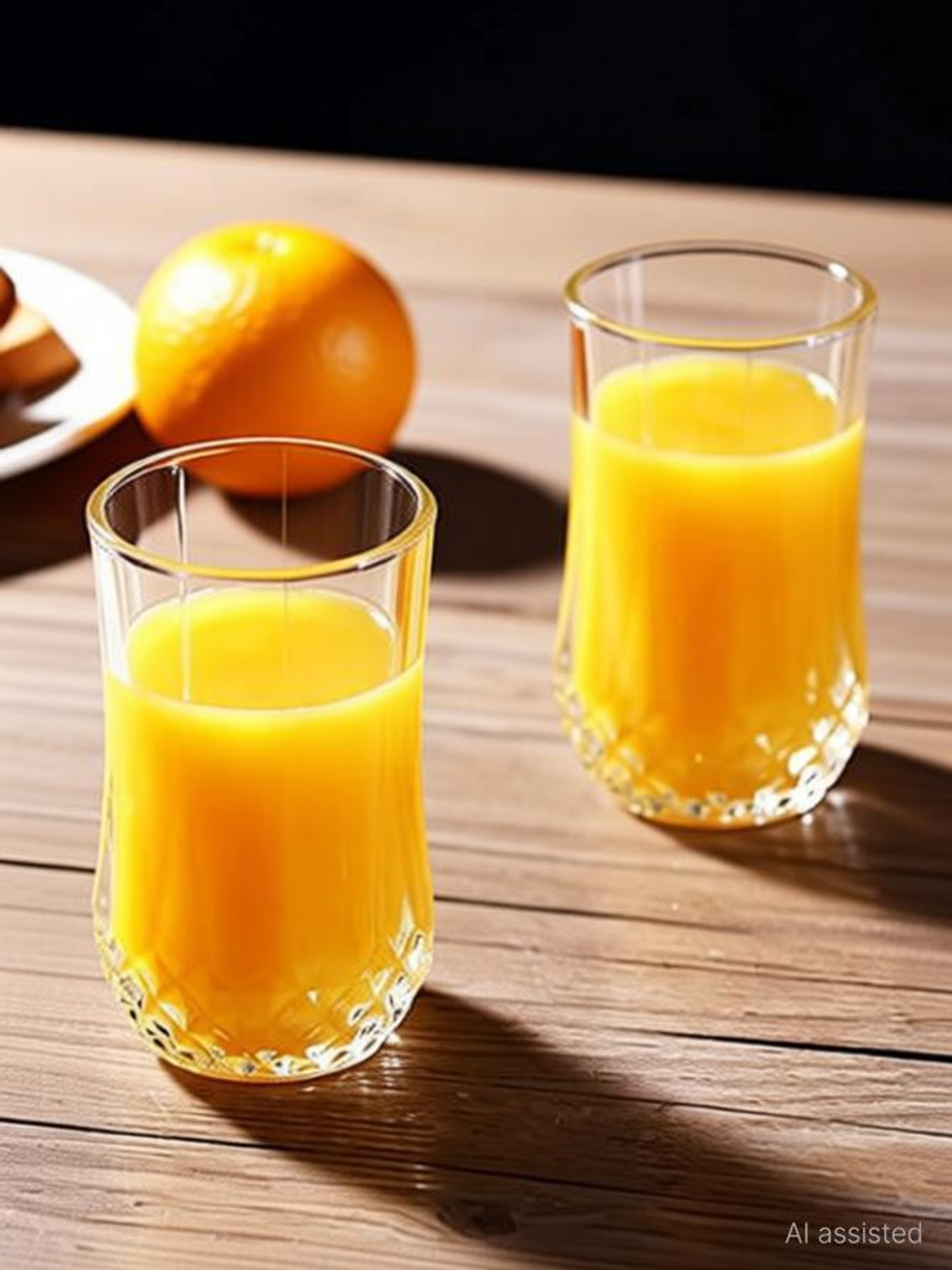 Image of JIGSHTIAL (Pack of 2) Glass Water /Juice Glass - 2 Pieces, Clear, 250 ml Glass Set Wine Glass