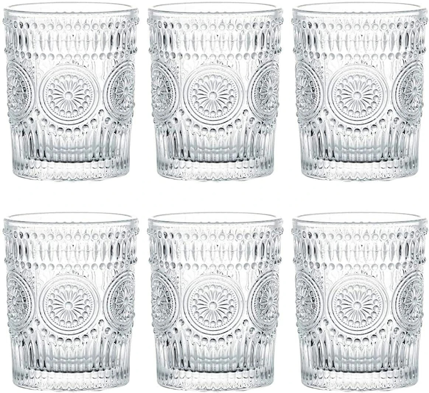 Image of STARKENDY (Pack of 6) Glass Glass Set Water /Juice Glass