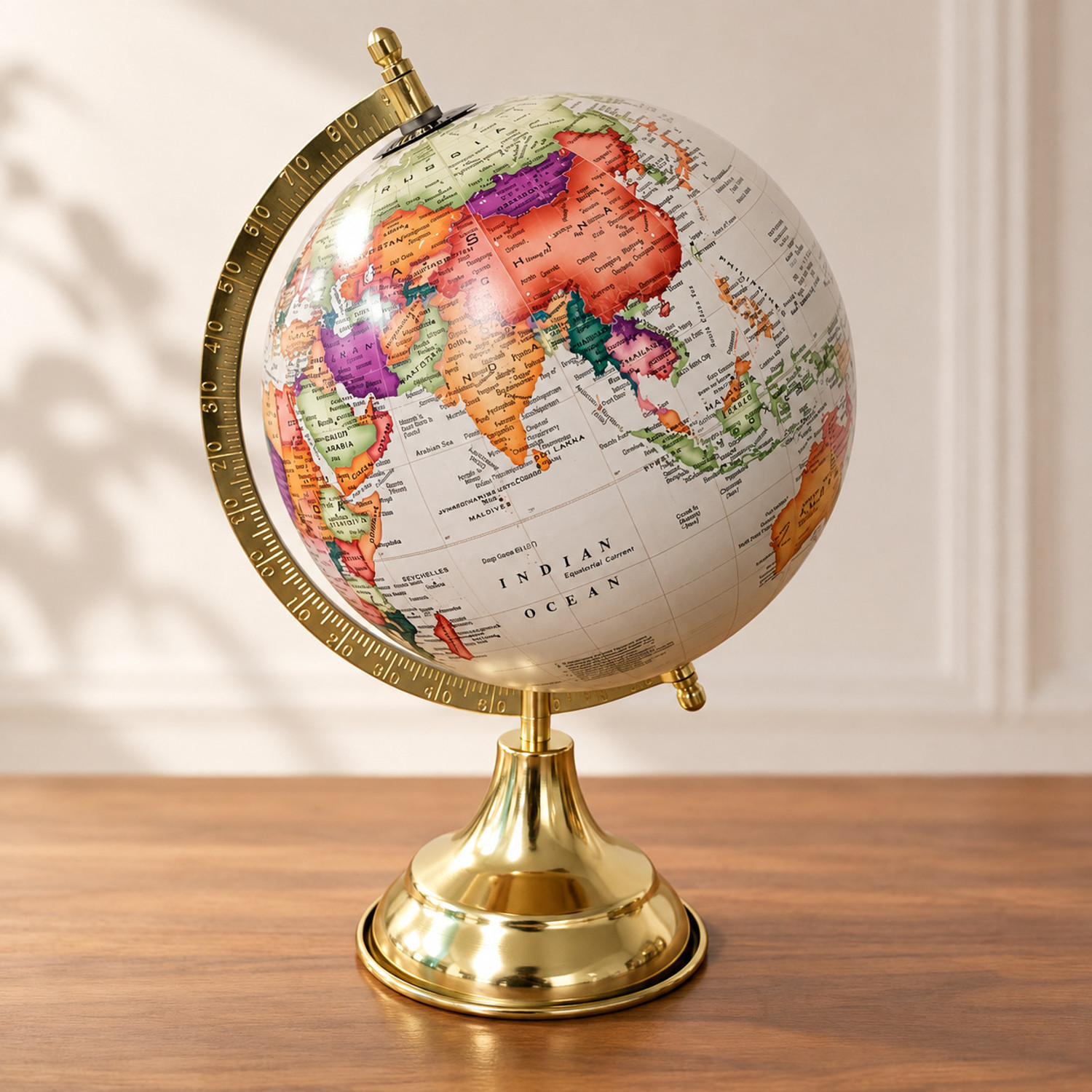 Image of cosmic globe exports 8 Inch Antique World Globe with Metal Stand Educational /Decorative World Globe World Map World Globe