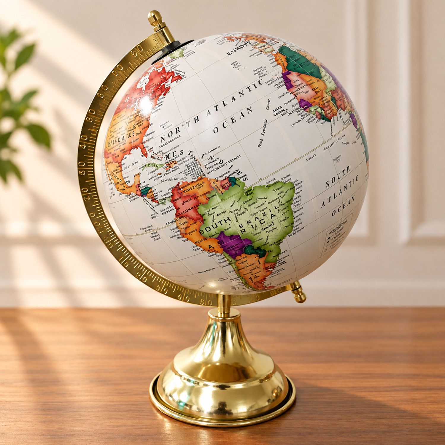 Image of cosmic globe exports 8 Inch Antique World Globe with Metal Stand Educational /Decorative World Globe World Map World Globe