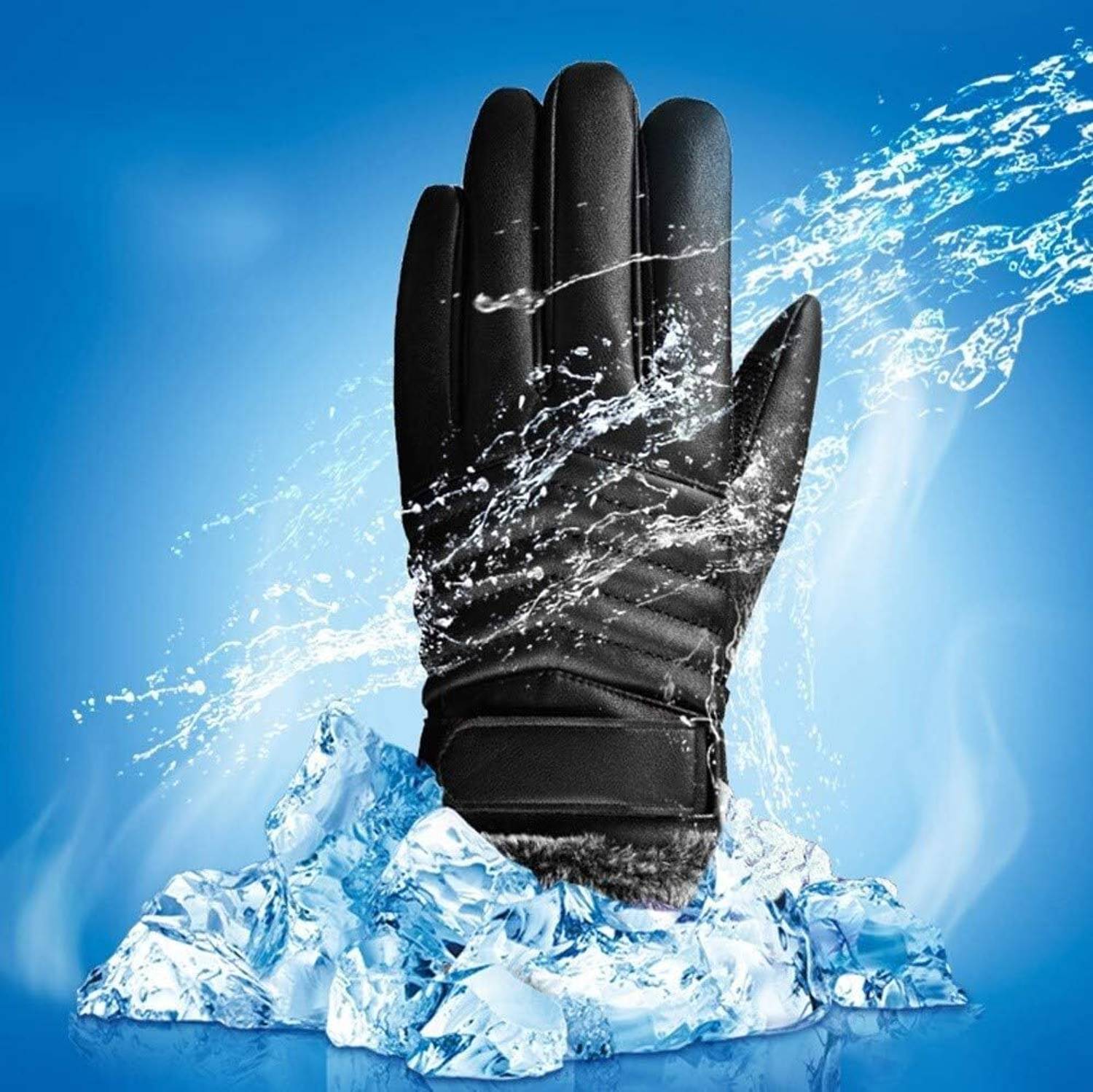 AlexVyan Solid Winter Men Gloves