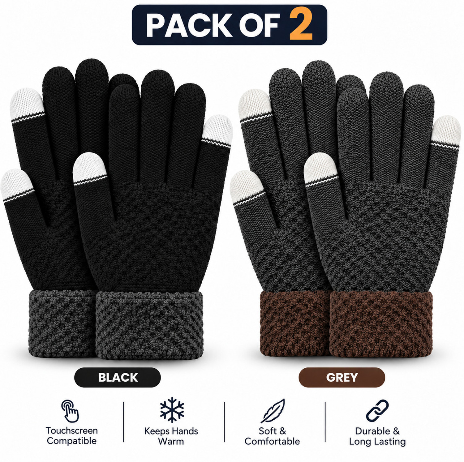 Image of AVNOUR Woven Winter Men & Women Gloves