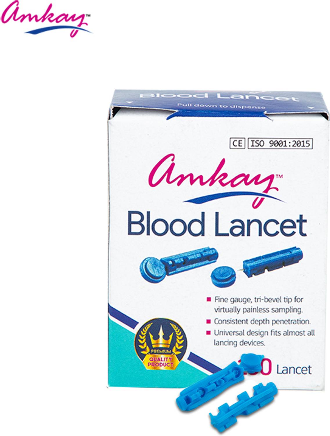 amkay AMKPLR-124 Glucometer Lancets