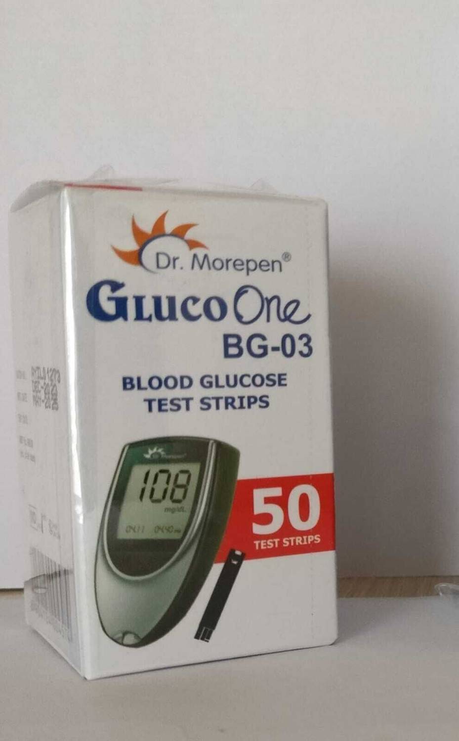 Dr. Morepen BG-03 50 Glucometer Strips Pack of 1 - Image 2