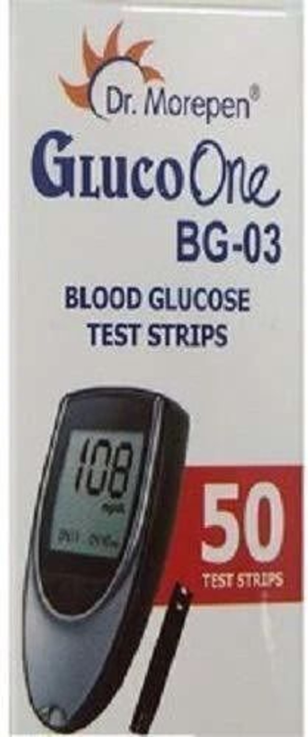 Image of Dr. Morepen BG 03 50 strips 50 Glucometer Strips