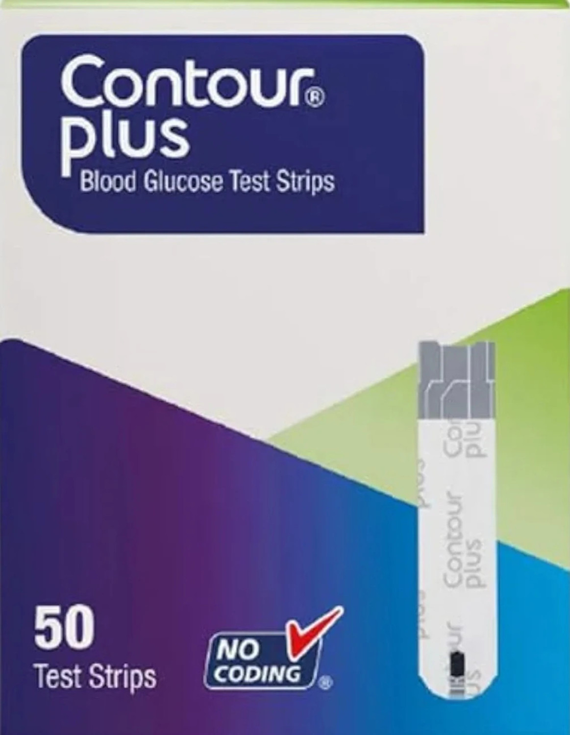 Image of CONTOUR PLUS CP (25x2) New Pack 50 Glucometer Strips