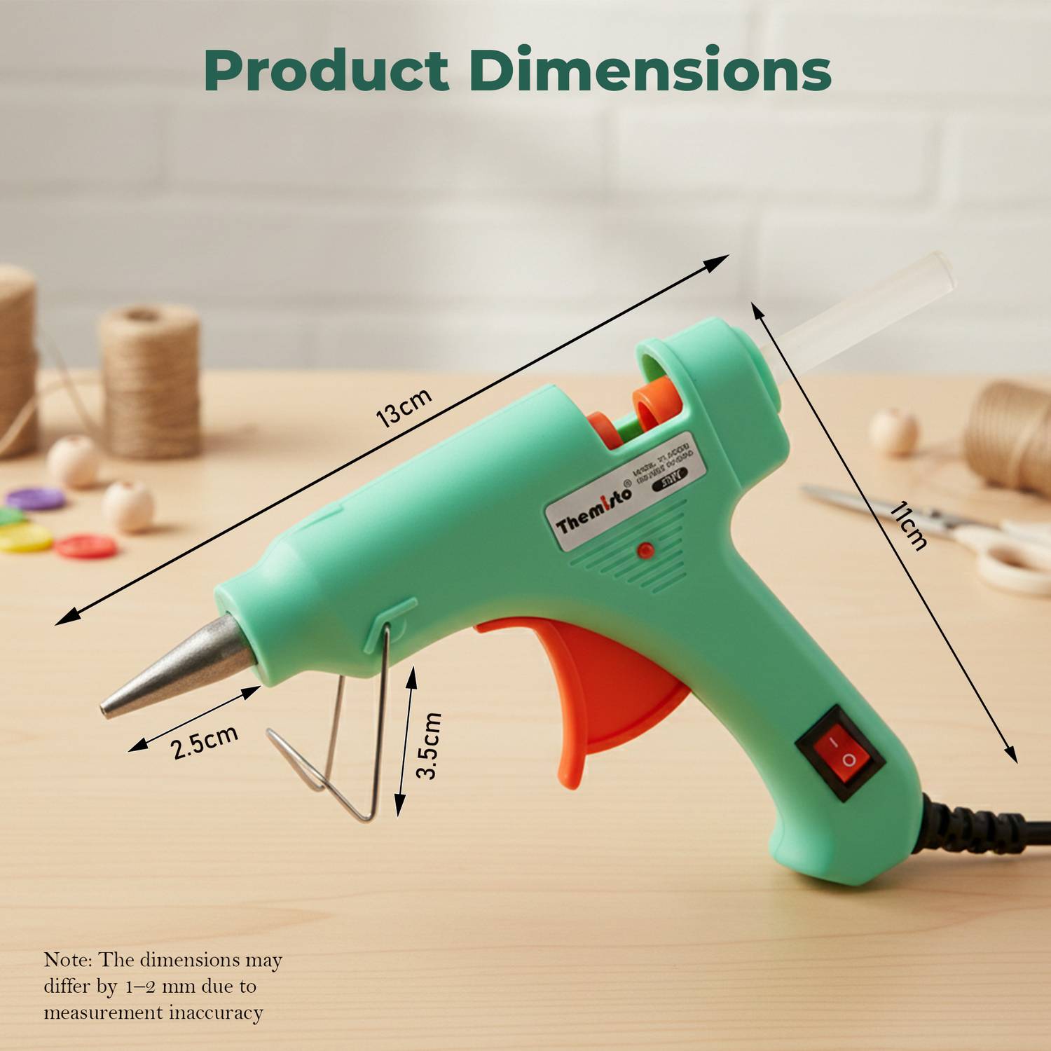 tHemiStO TH-GG20B Standard Temperature Corded Glue Gun - Image 5