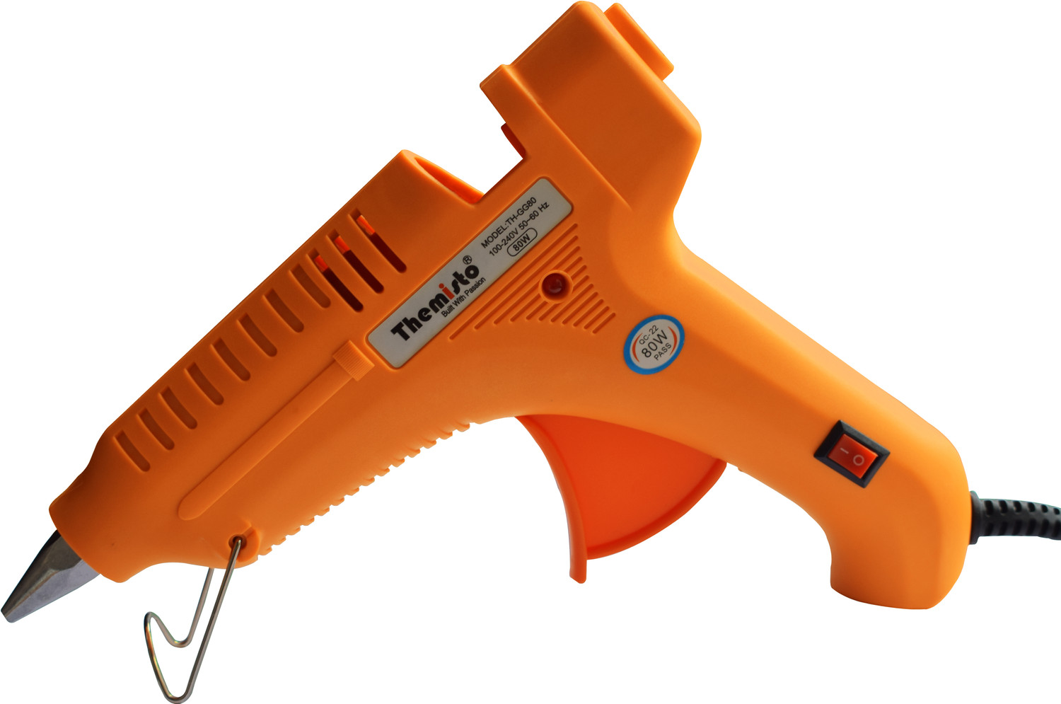 Image of tHemiStO 80W Hot melt Glue Gun with 5 Hot Melt Glue Sticks / With Triple Power Rapid Heating and Quick Melt Y80T05 Standard Temperature Corded Glue Gun