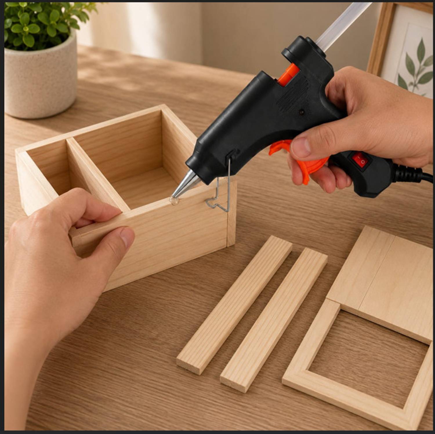 TechTrove 20W Mini Glue Gun with 15 Sticks - Image 2