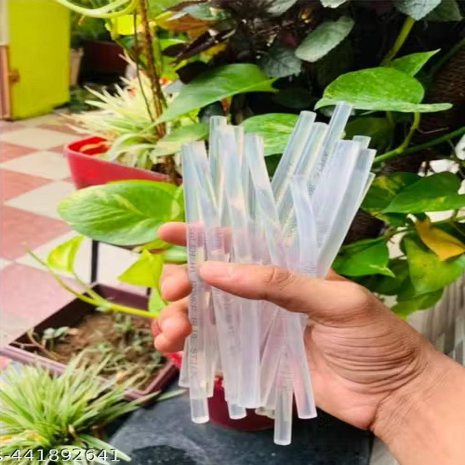 Image of Happy Customise 7mm x165 mm Glue Sticks 50 Pcs Transparent Recommended only 10W to 20W Glue Gun Adhesive