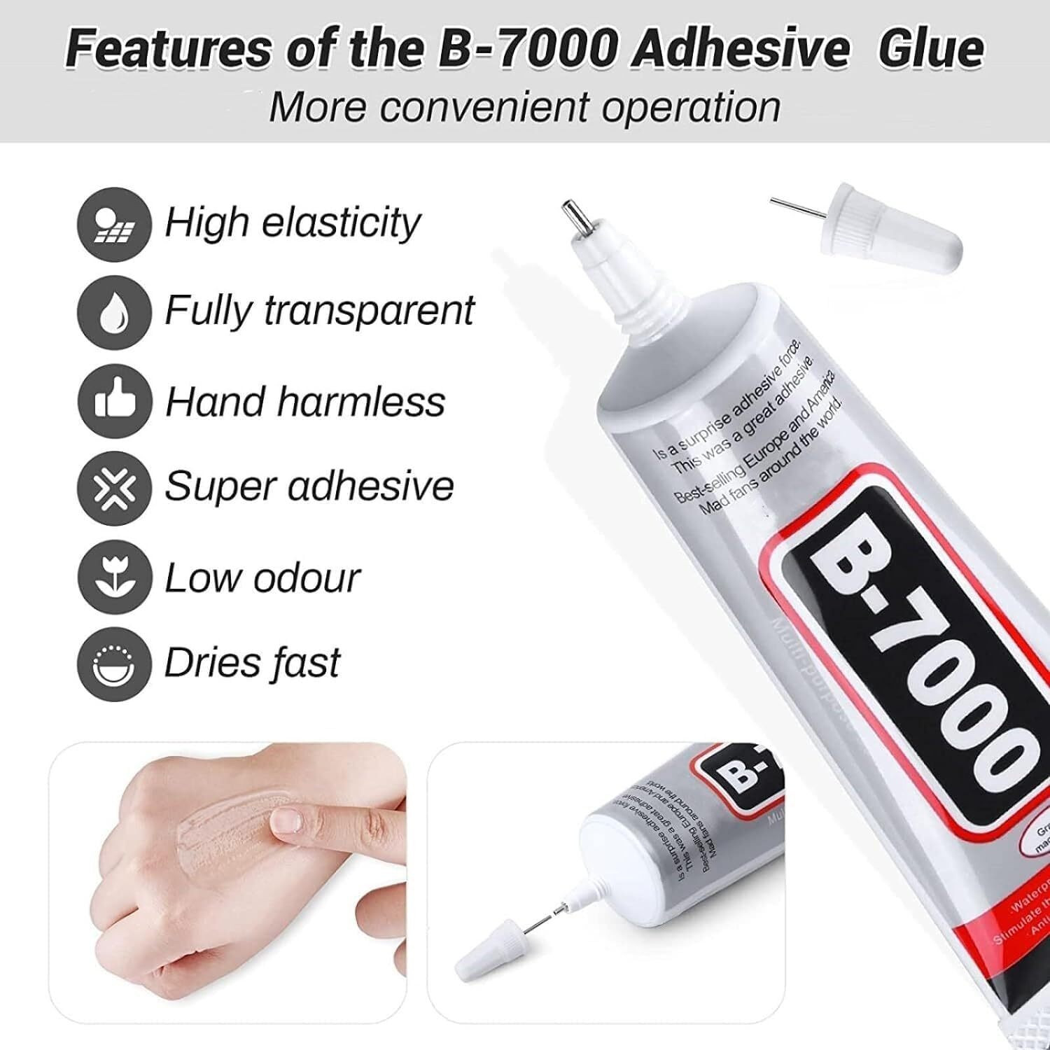 Image of Simplybeaut B7000, 50 ml (pack of 2 )Glue for Jewelry Making Multipurpose adhesive Adhesive
