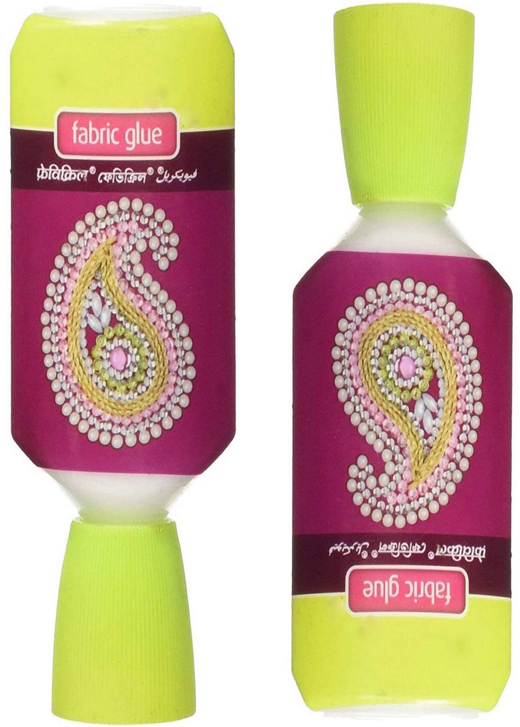 ARTPARASITE 2 Pieces Fabric Glue No Stitch Mirror Pieces Stone Lace Adhesive for Craft Glue