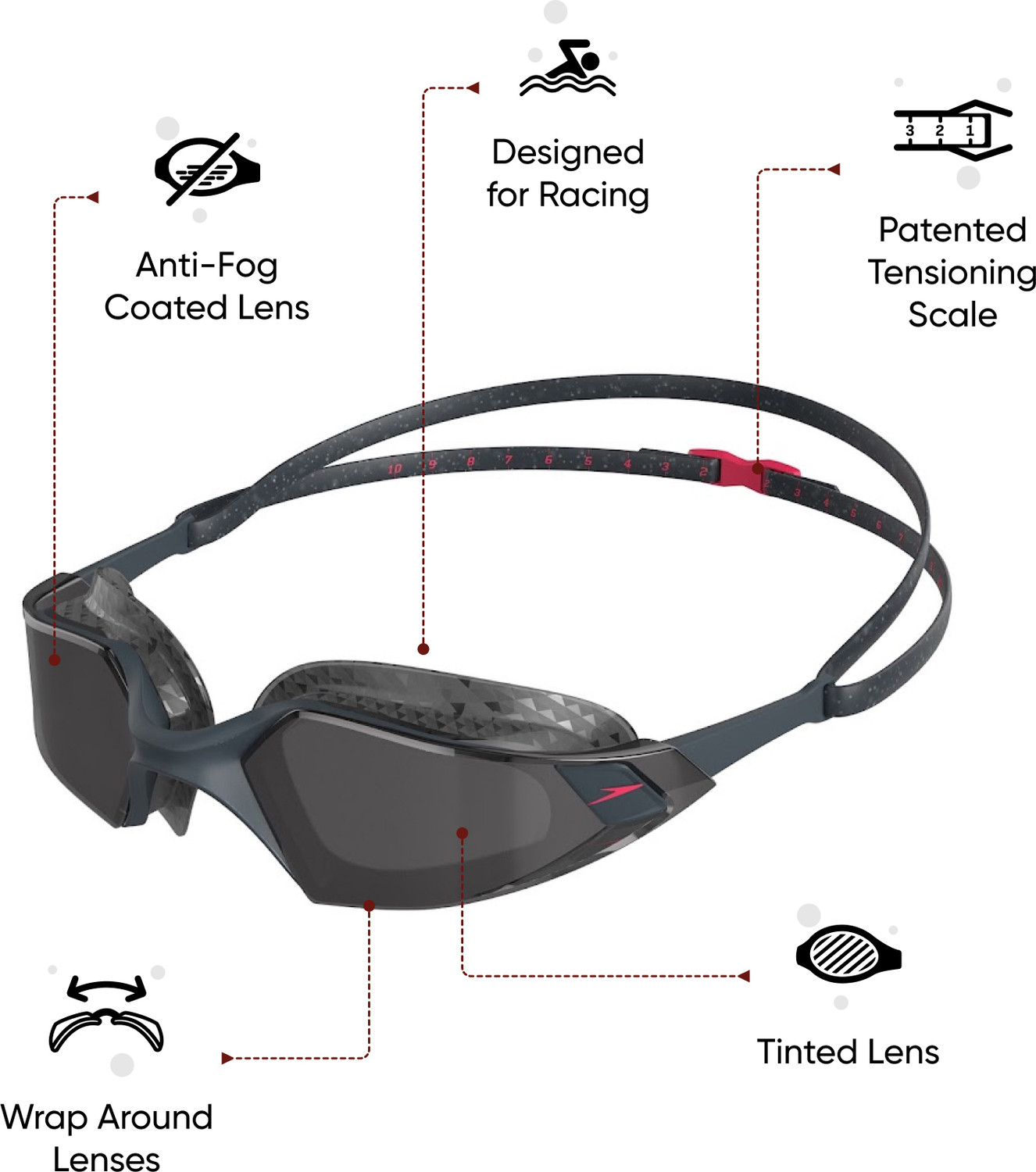 Image of SPEEDO Aquapulse Pro Goggles