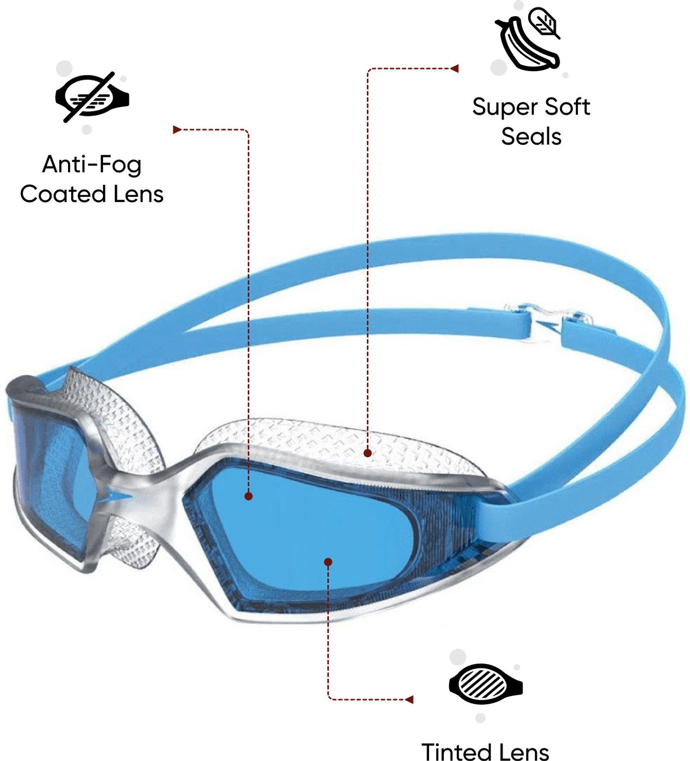 Image of SPEEDO Hydropulse Swimming Goggles