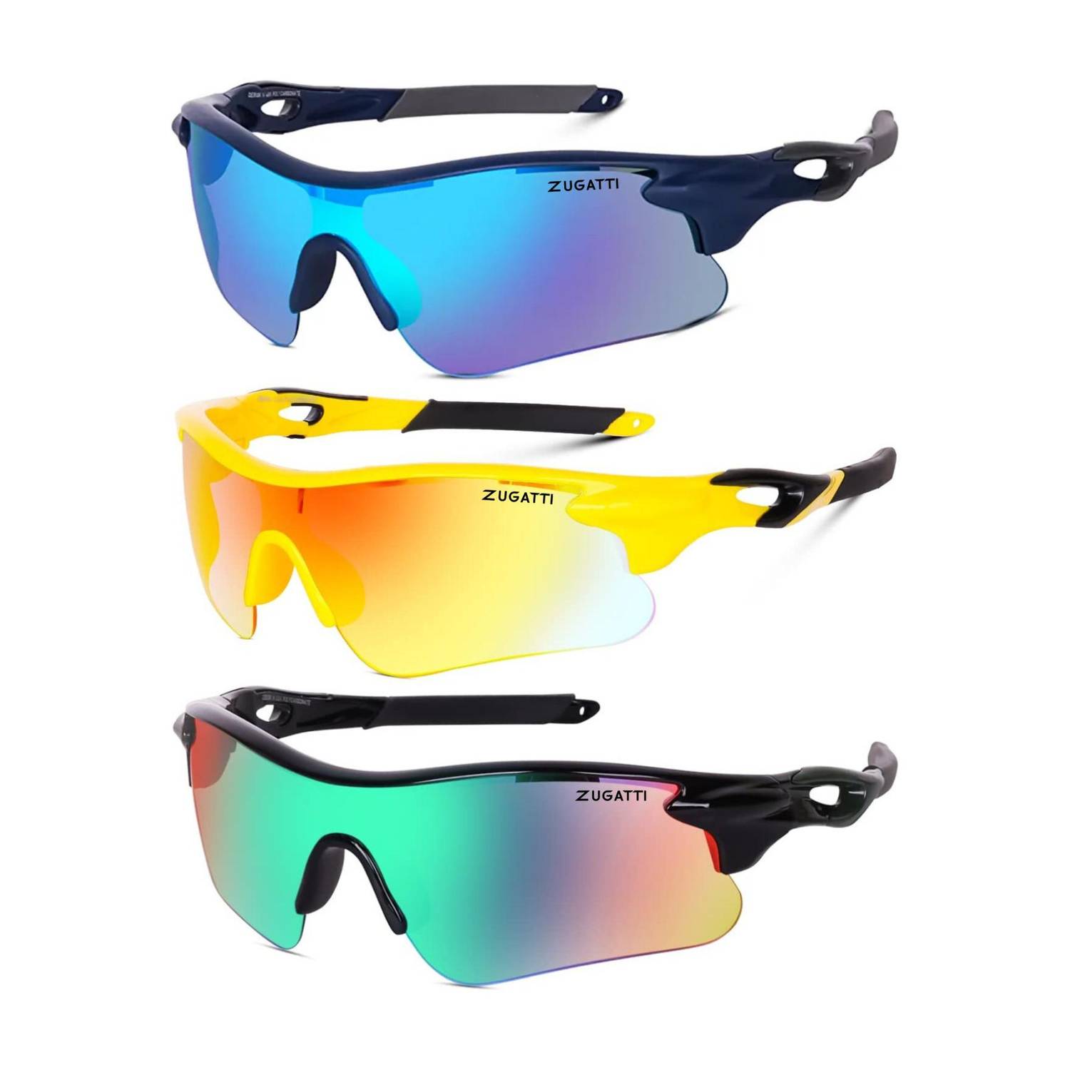 Bingo Riding Glasses, UV Protection Sports Sunglasses (Free Size) (Men & Women) Sports Goggles