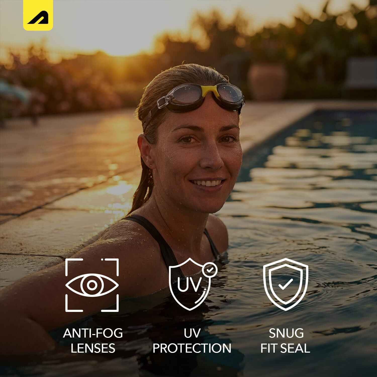 Image of BOLDFIT Swimming Goggles For Men Women Swimming Glasses for Pool. Swimming Goggles