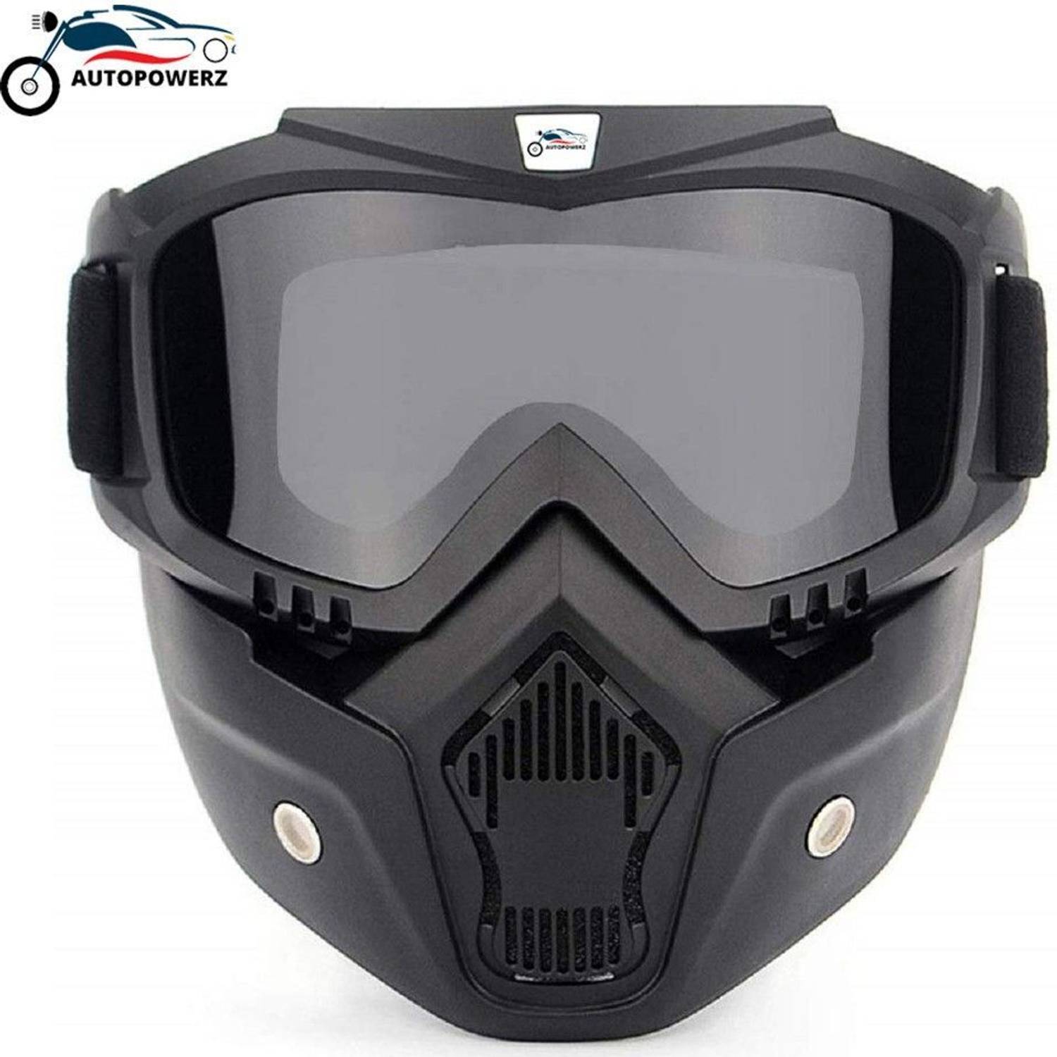 AutoPowerz Goggles and Mask (Dark) Safety Goggles