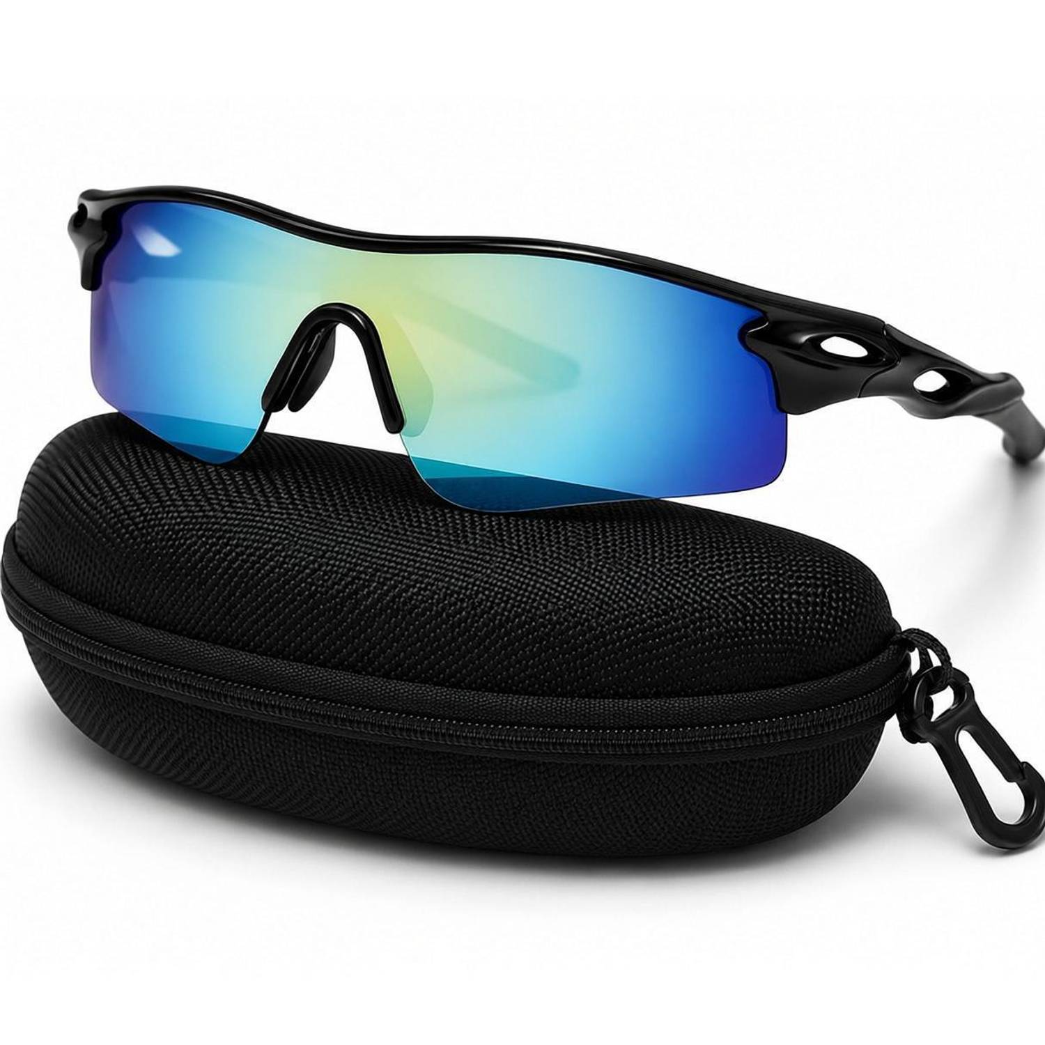 ArrowMax Sports Sunglasses Cricket Goggles For Men UV400 Mirrored With Carry Case Cover Cricket Goggles