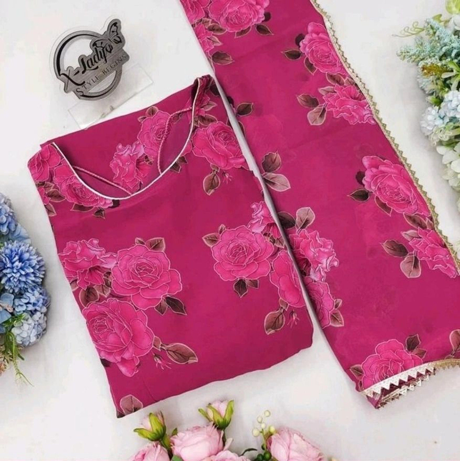 Image of JAKHIFASHION Anarkali Gown