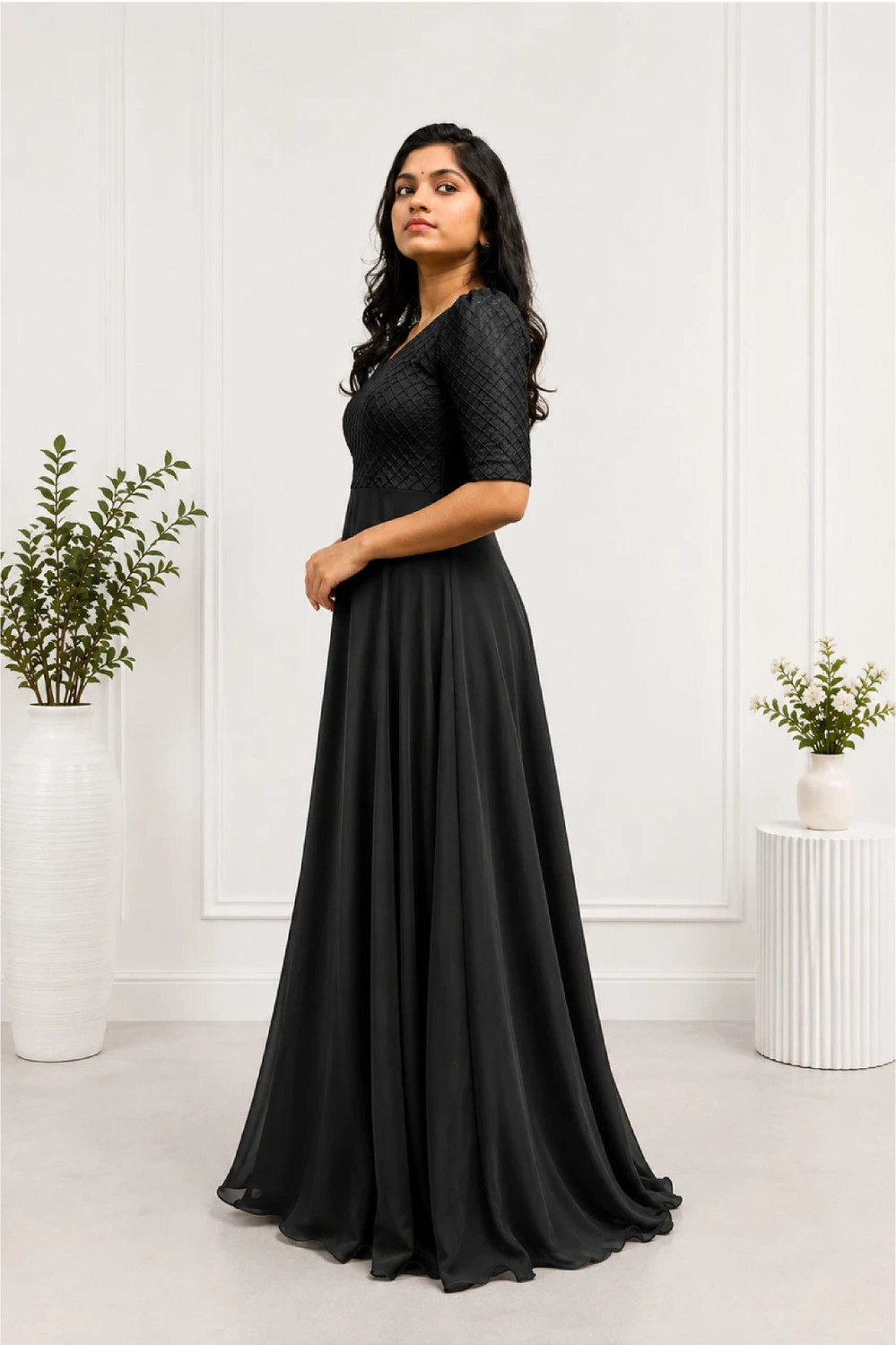 Image of Jay Gopal Tex Flared /A-line Gown
