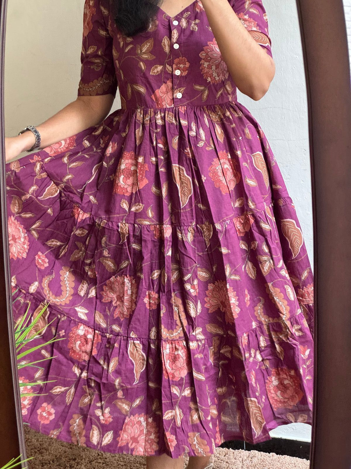 Image of AURIPRX FASHION Women Printed Anarkali Kurta