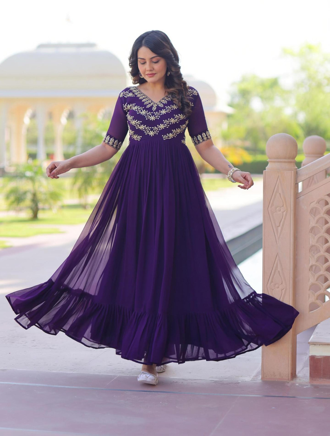 Image of Tilton Anarkali Gown