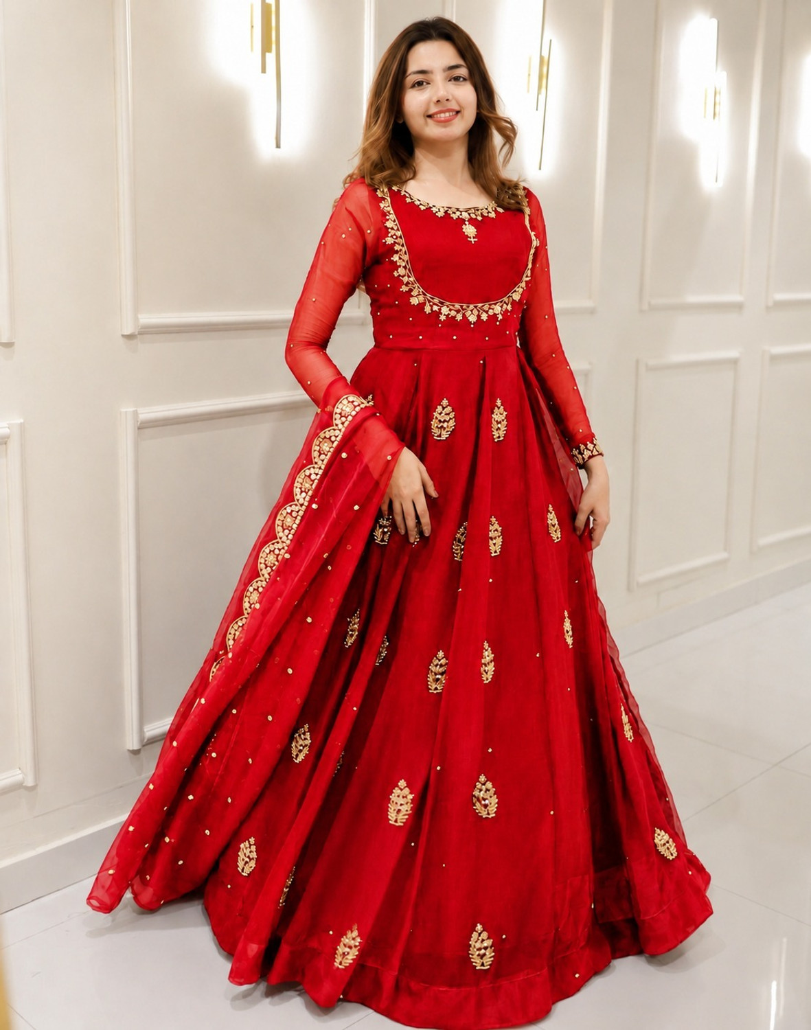 Image of J S CREATION Anarkali Gown