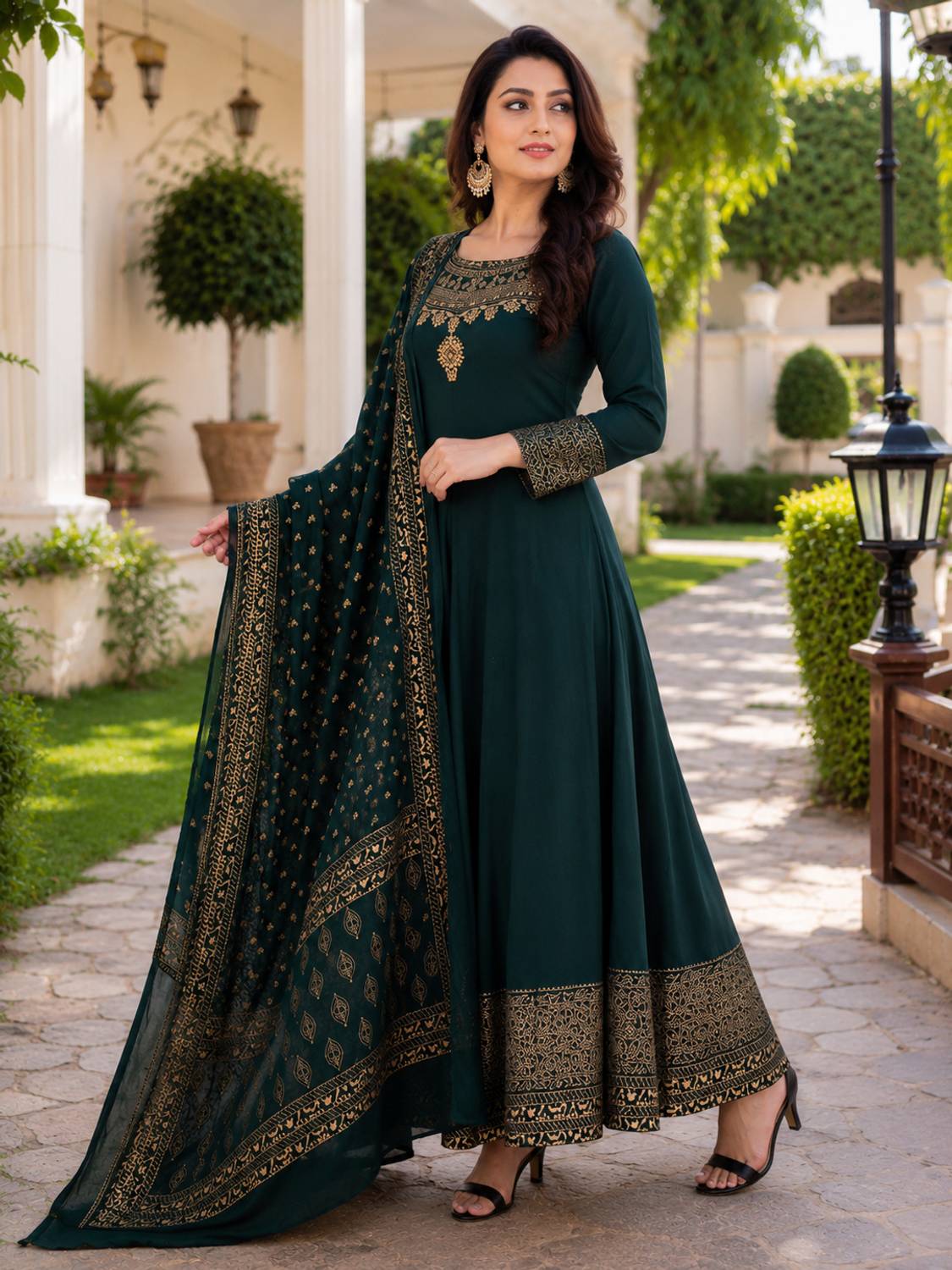 NUPITAL Women Printed Anarkali Kurta - Image 5