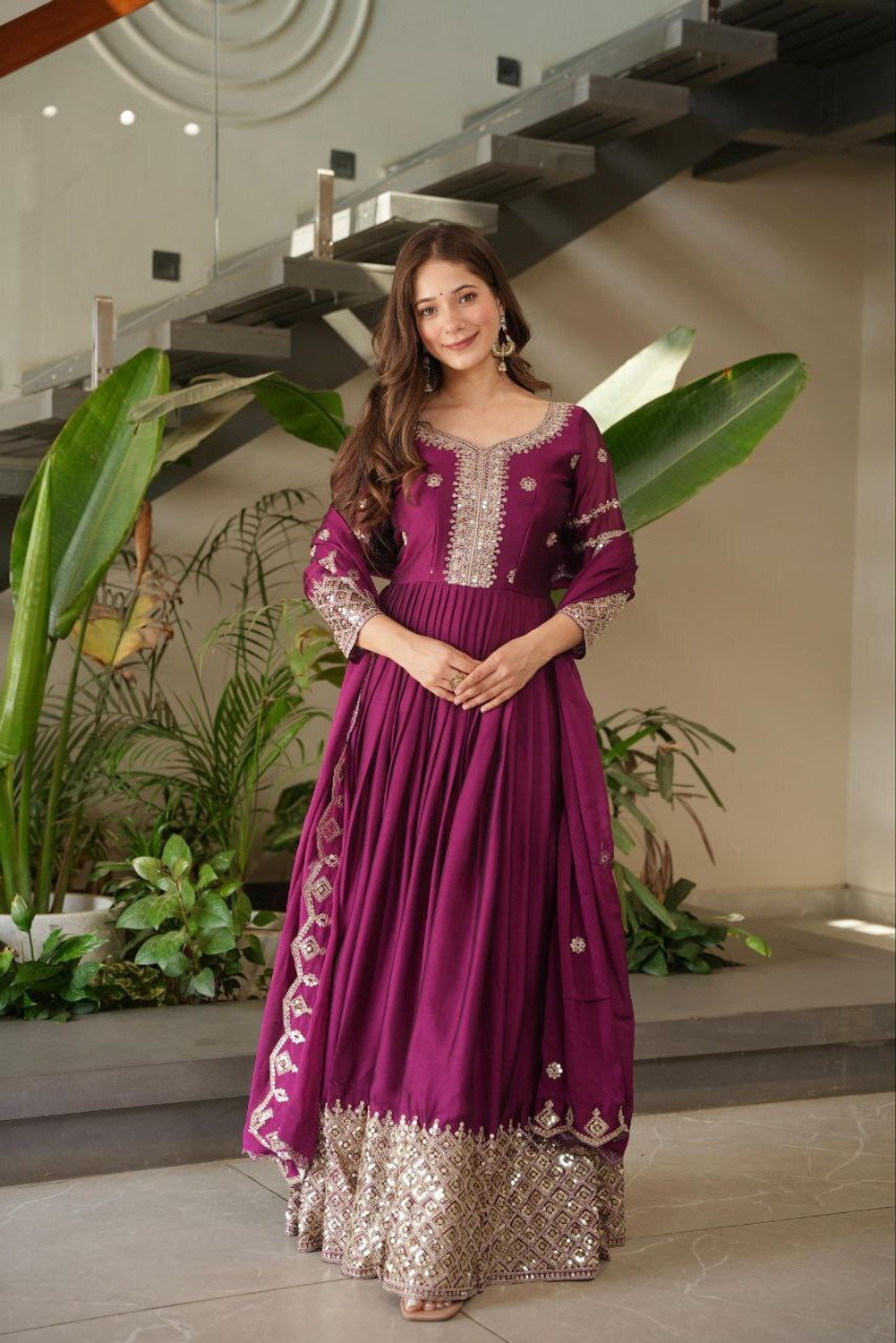 Image of Om Creation Anarkali Gown