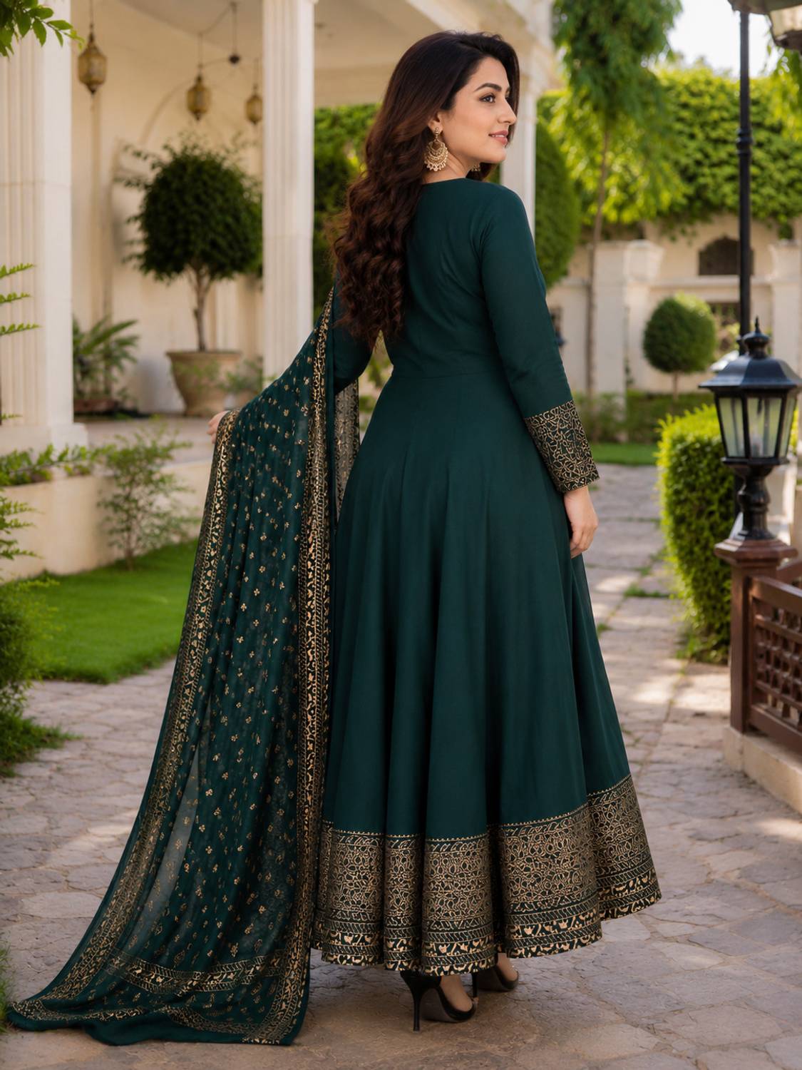 NUPITAL Women Printed Anarkali Kurta - Image 2