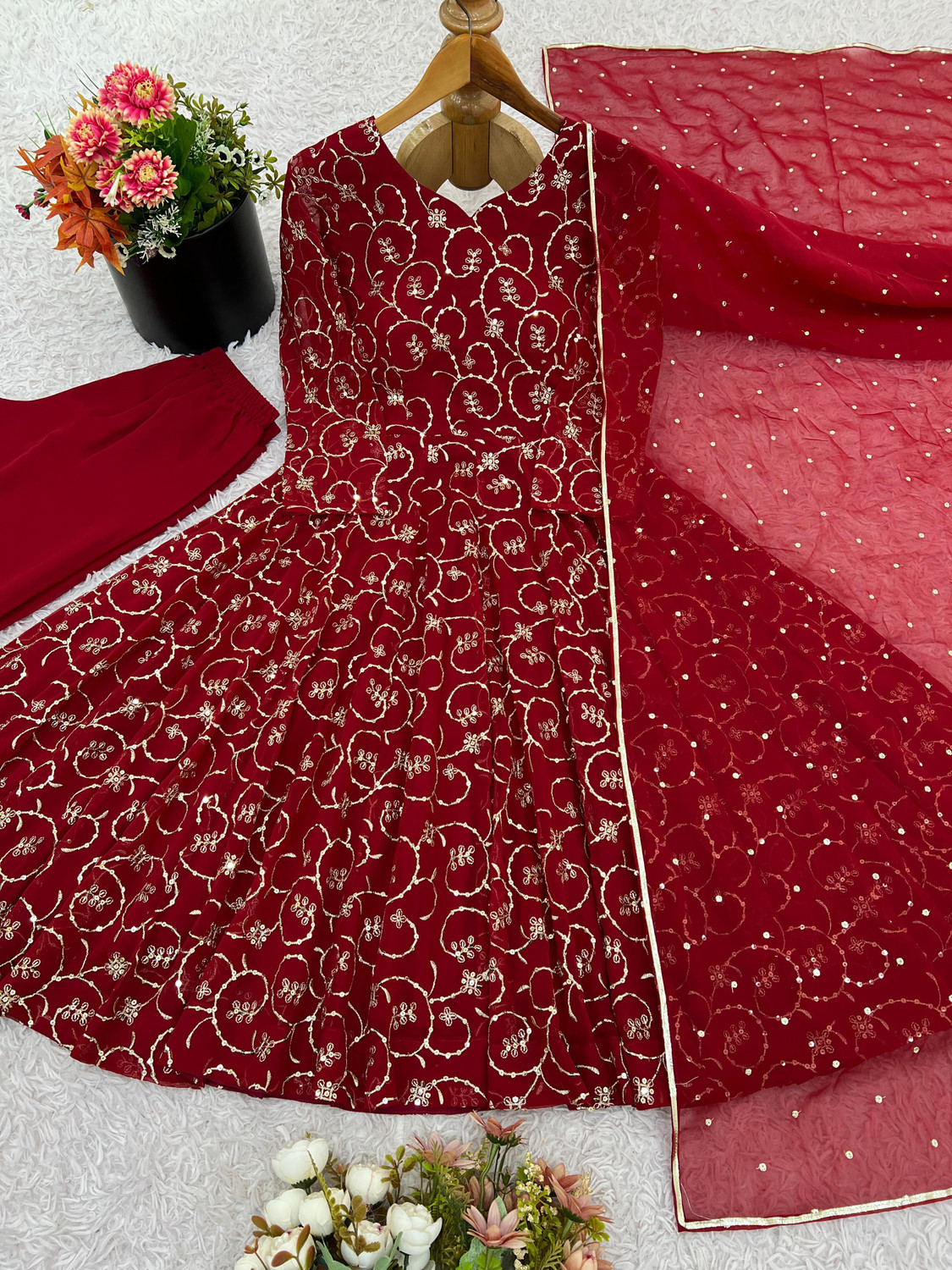 Image of Jay Gopal Tex Anarkali Gown