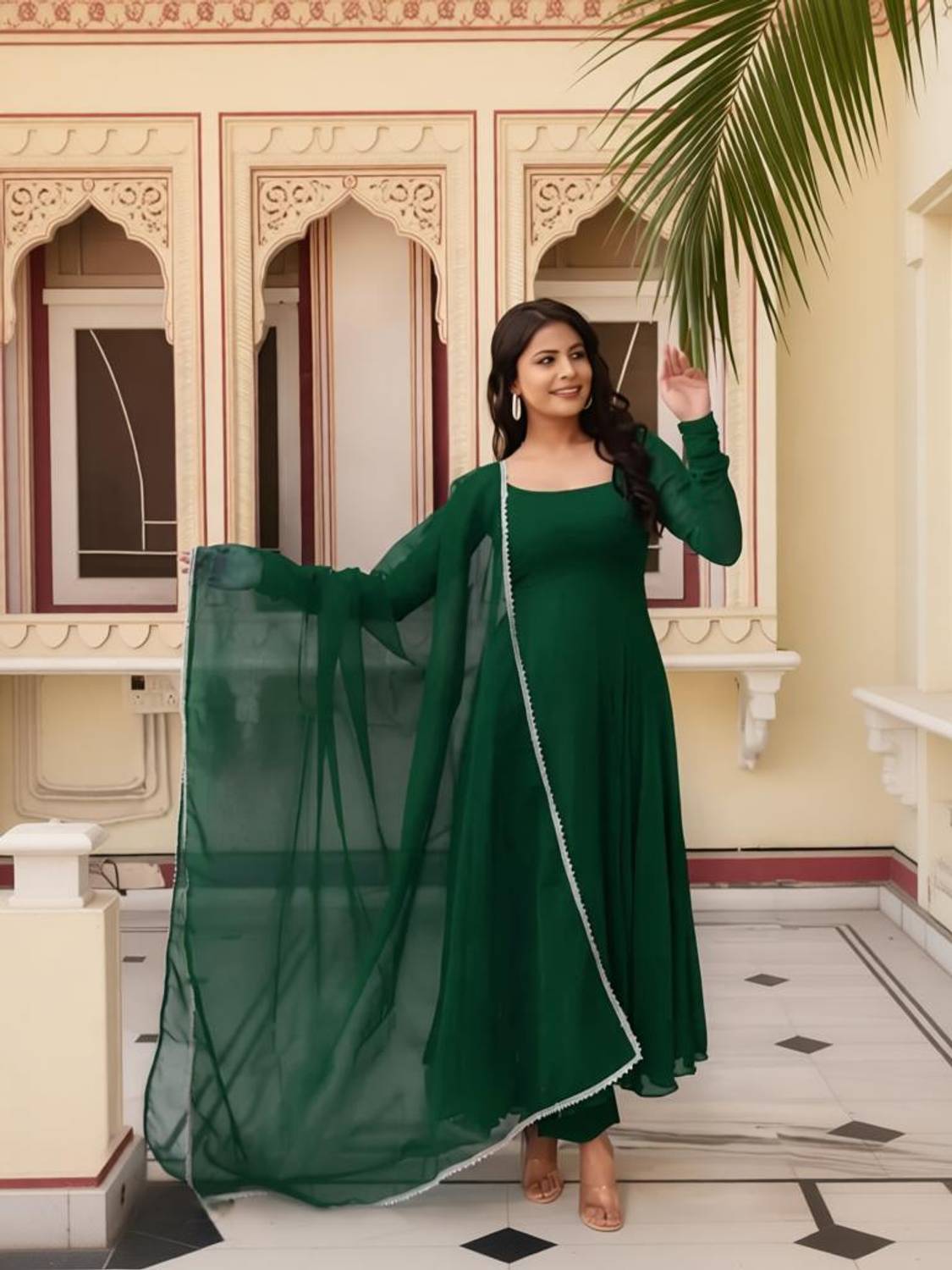 ADESHCREATIONN Anarkali Gown