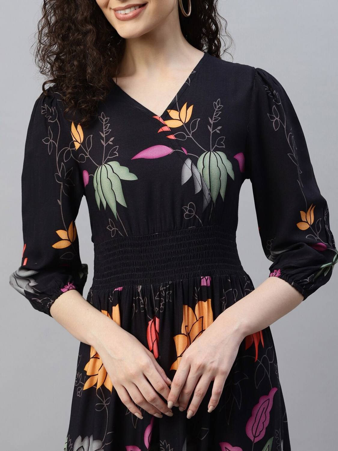 House of Kalashakti Women Black Maxi Dress - Image 4