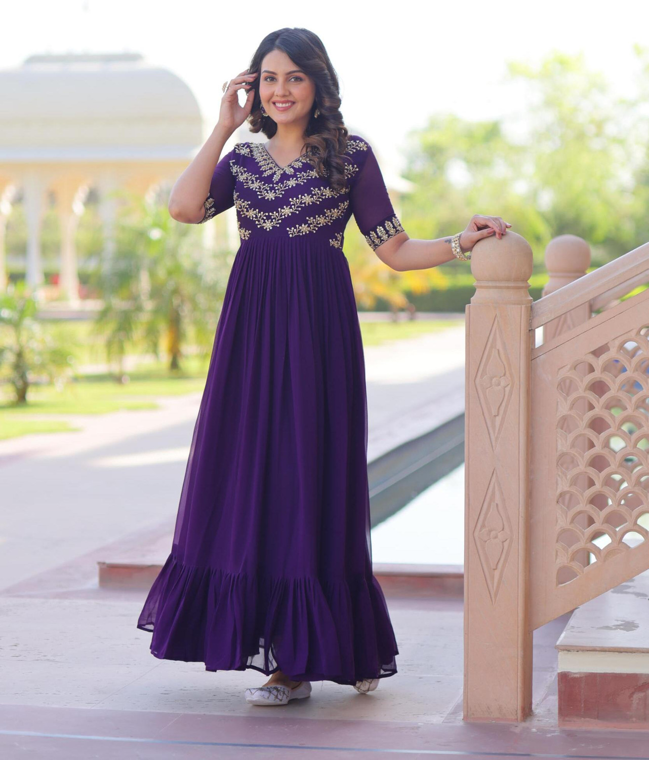 Image of Tilton Anarkali Gown